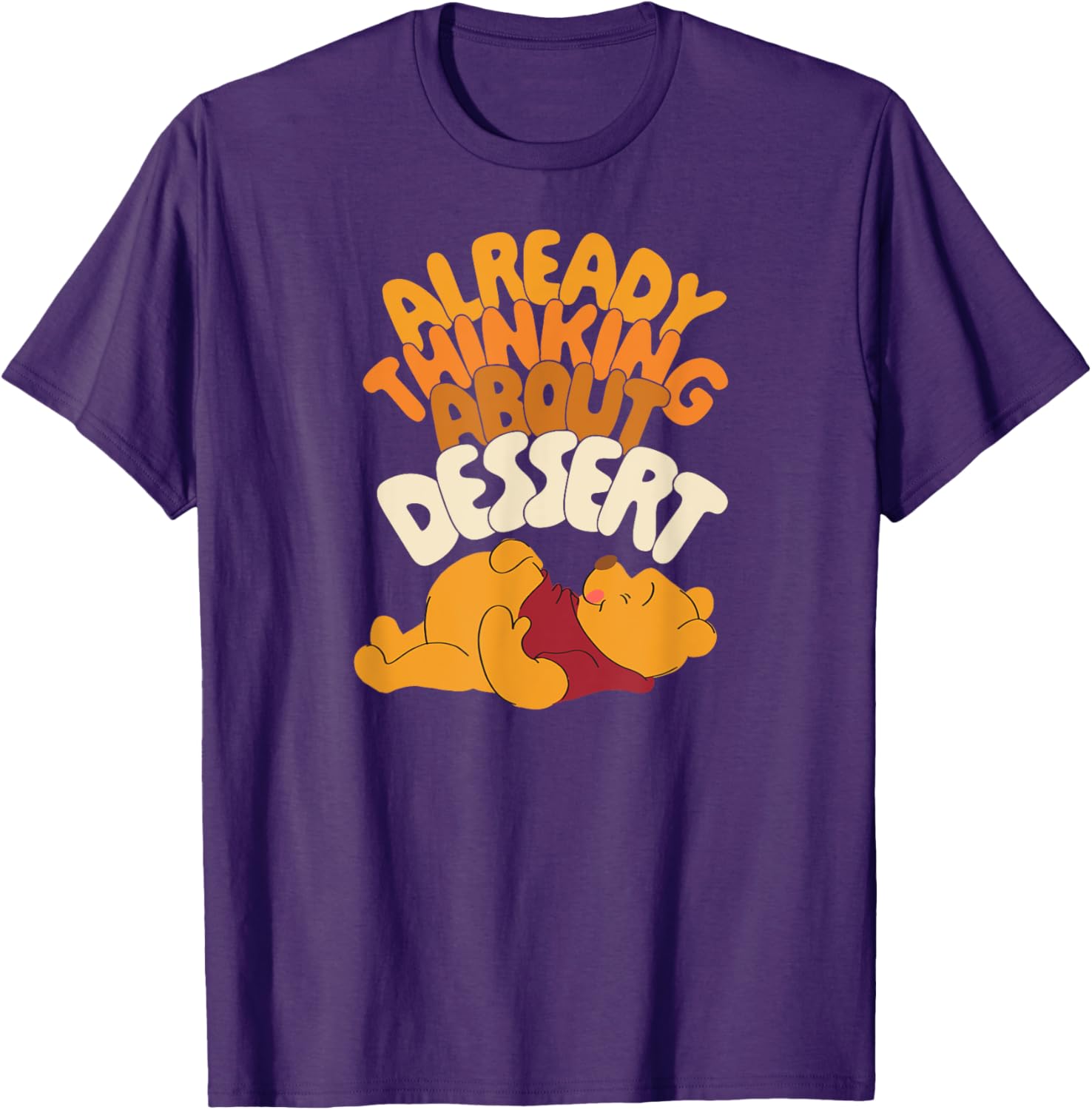 Winnie the Pooh Thanksgiving Dessert T-Shirt for Cozy Family Gatherings - 1
