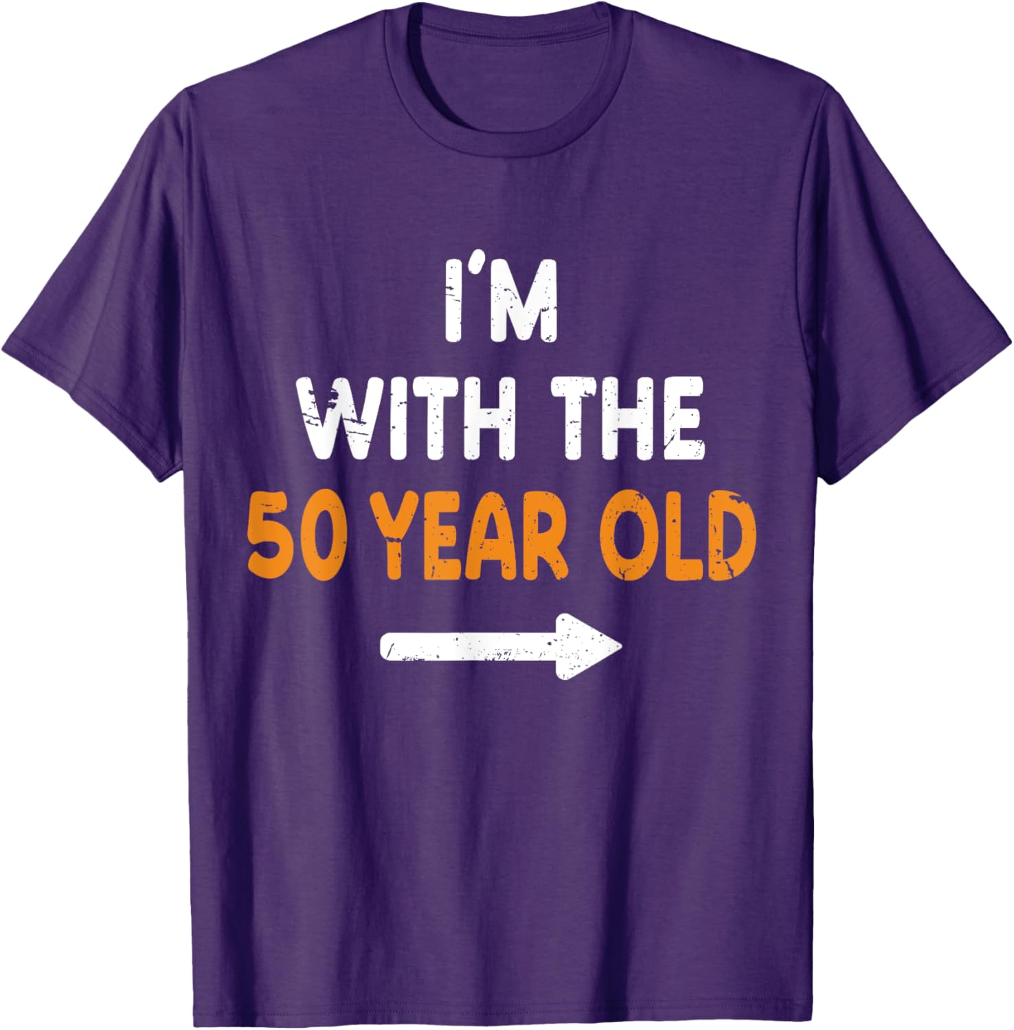 I'm With The 50 Year Old Halloween Costume T-Shirt for Easy Matching Fun - 9