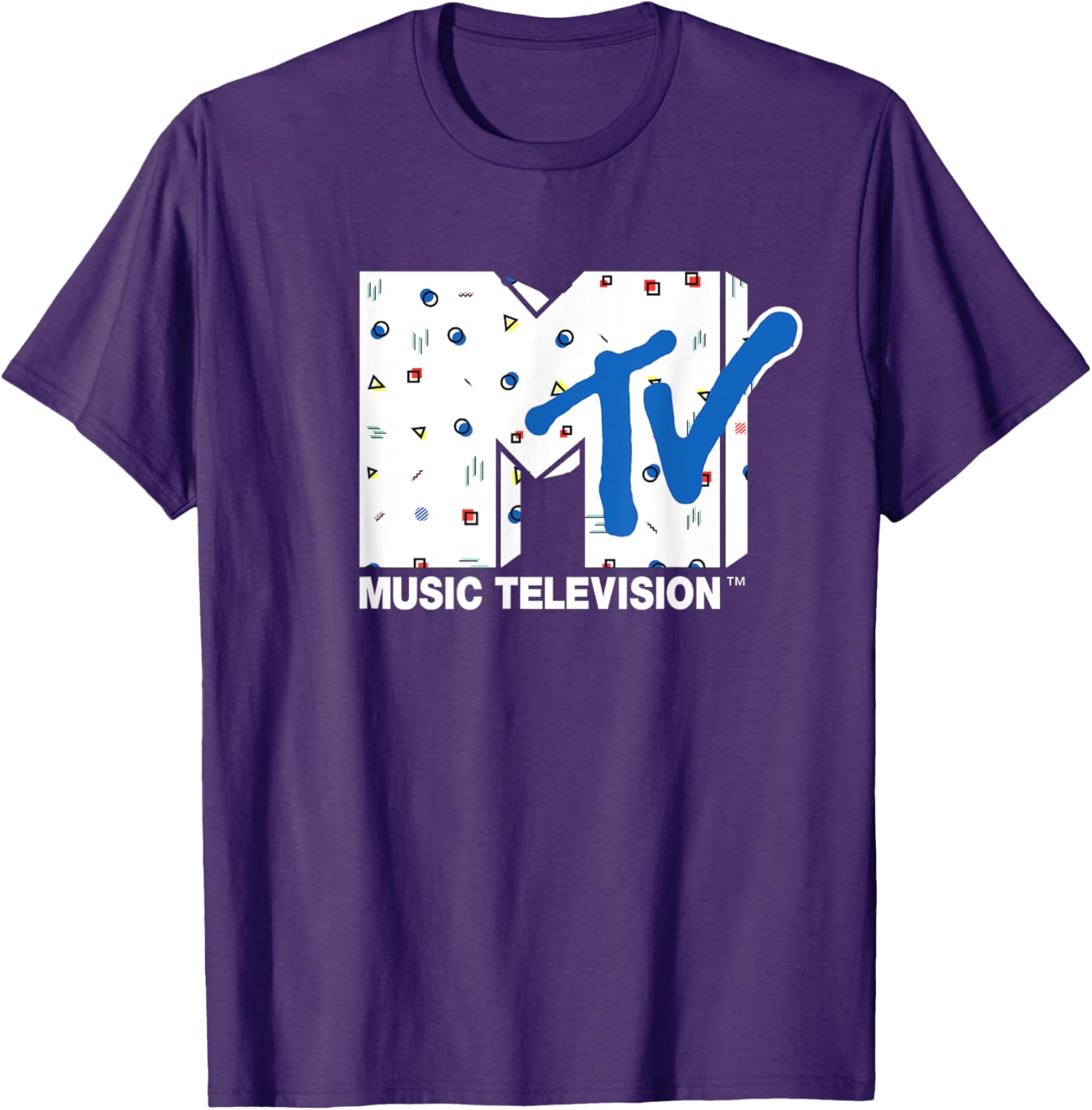 Mademark x MTV Retro Abstract Shapes T-Shirt for Trendy Fashion Lovers - 5