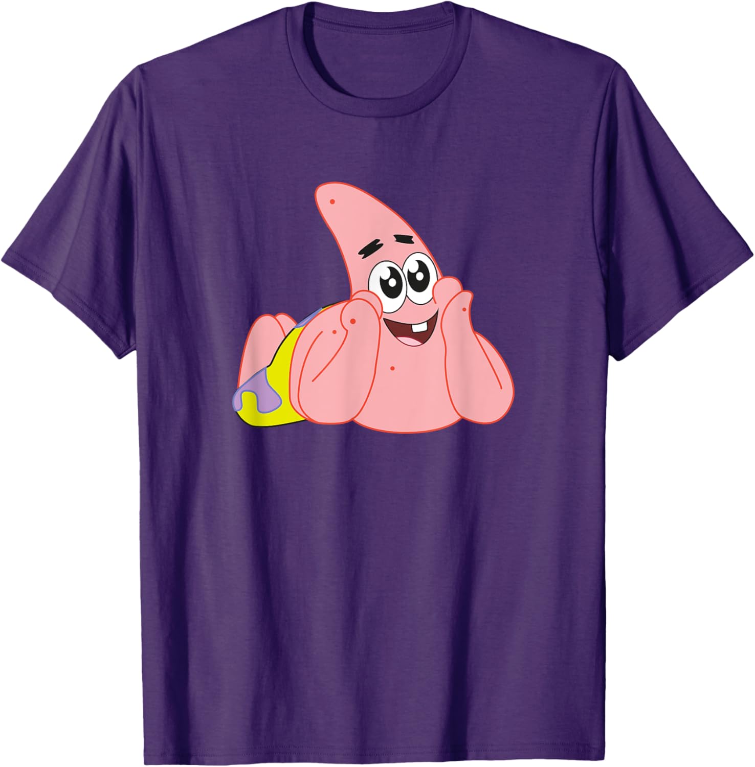 Mademark x SpongeBob Patrick Star Feelin Cute T-Shirt for Fun Style - 5