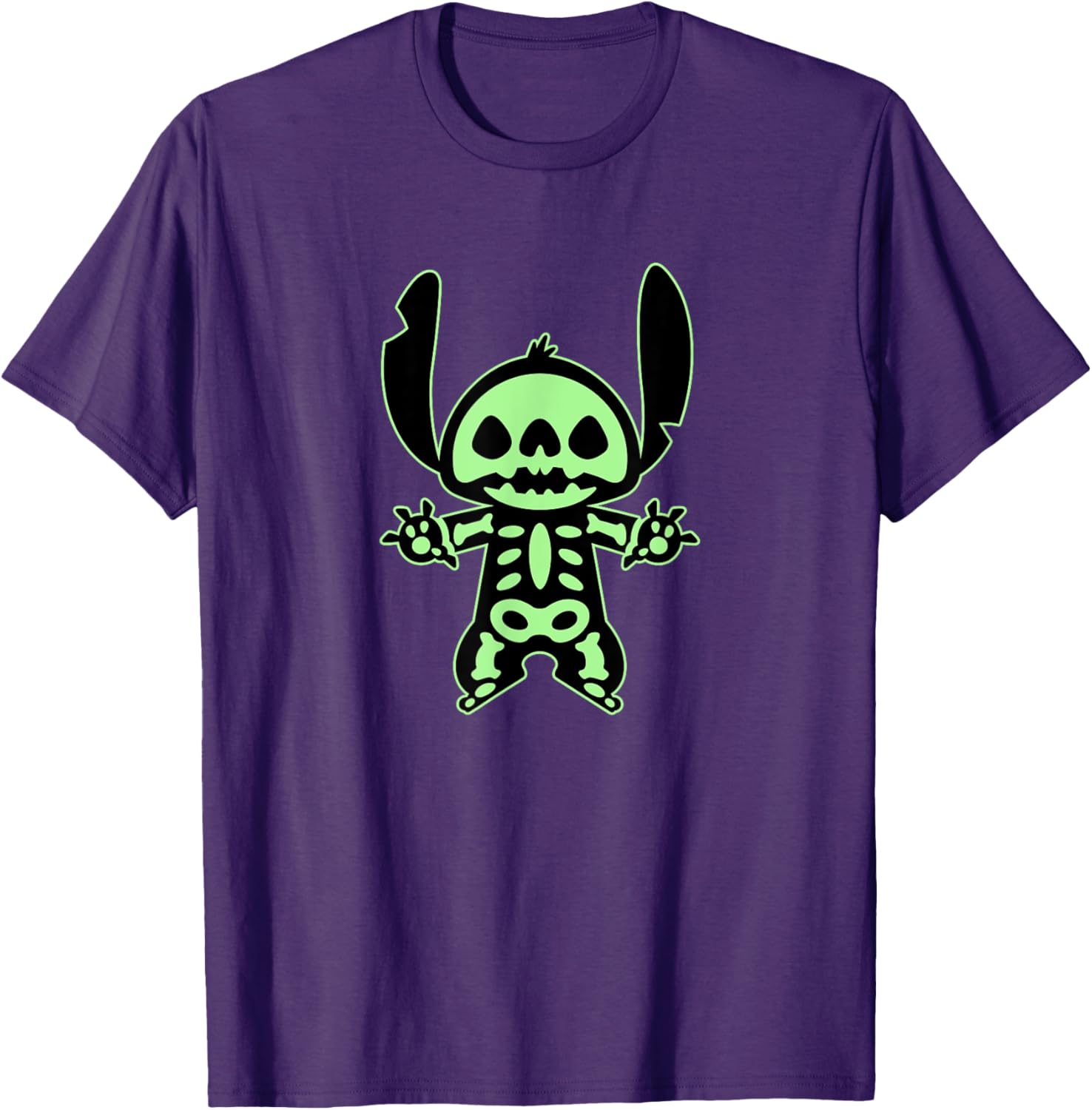 Halloween Neon Stitch T-Shirt for Fun Lilo & Stitch Fans - 7