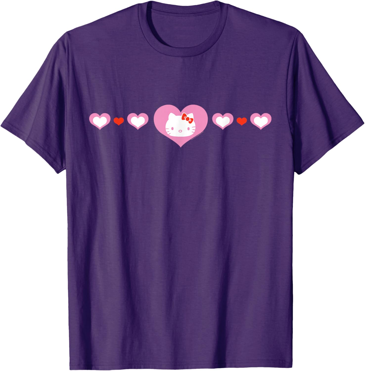 Cute Hello Kitty Hearts T-Shirt for Kids and Adults - Fashionable Apparel - 4