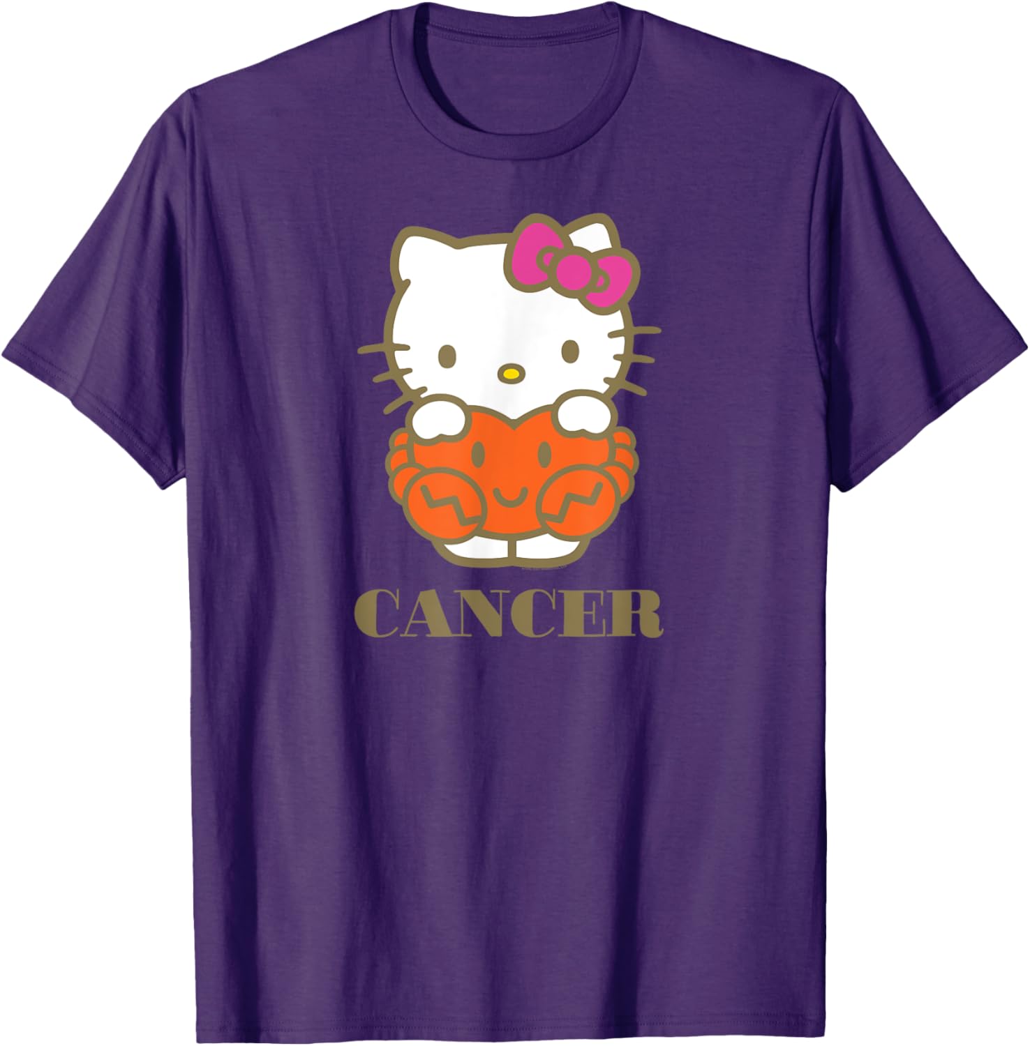 Cute Hello Kitty Zodiac Cancer T-Shirt for Stylish Fans and Collectors - 1