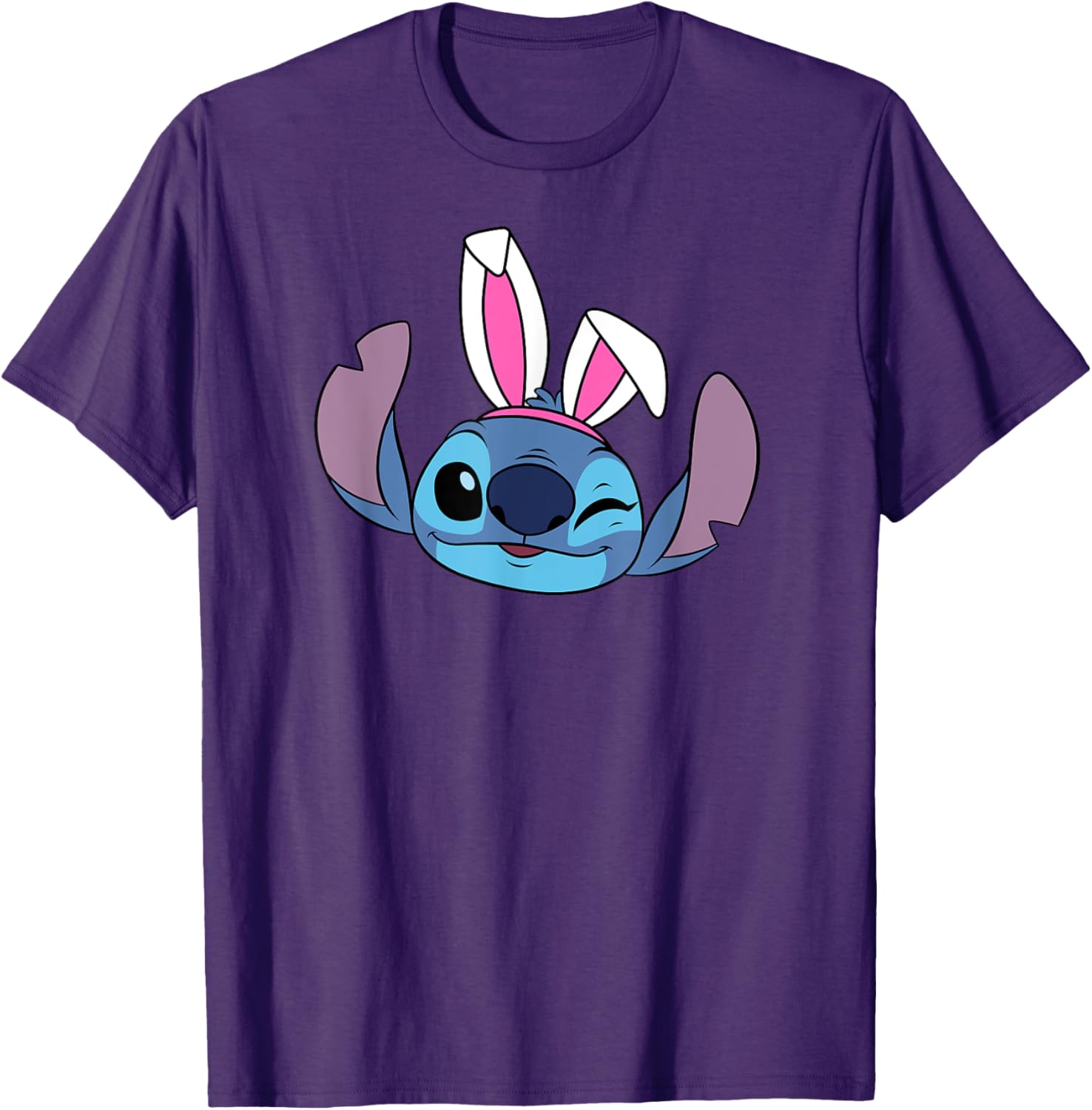 Shop Disney Stitch Winking Easter Bunny Ears T-Shirt for Fun Spring Style - 1