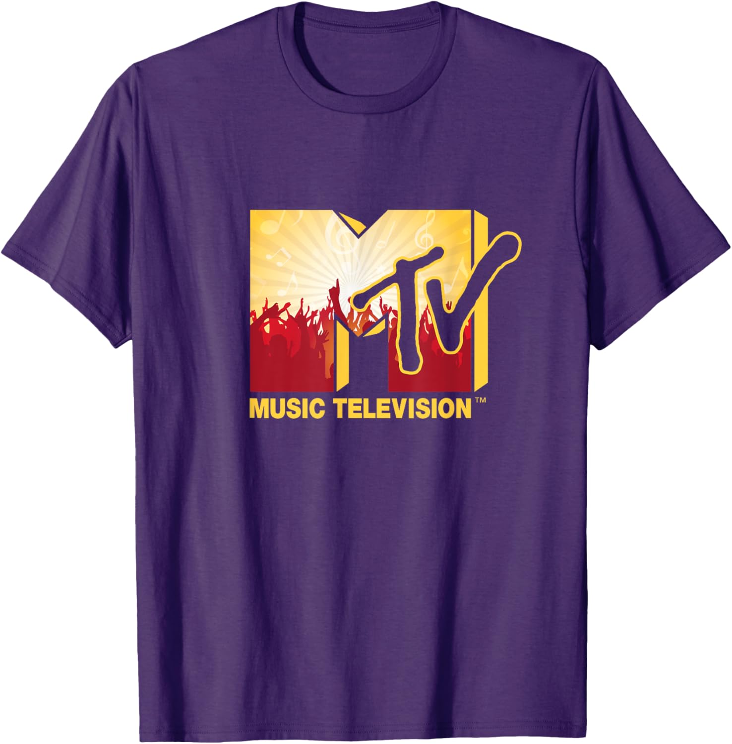 Mademark x MTV Official Logo T-Shirt with Cheerful Party Music Crowd - 6