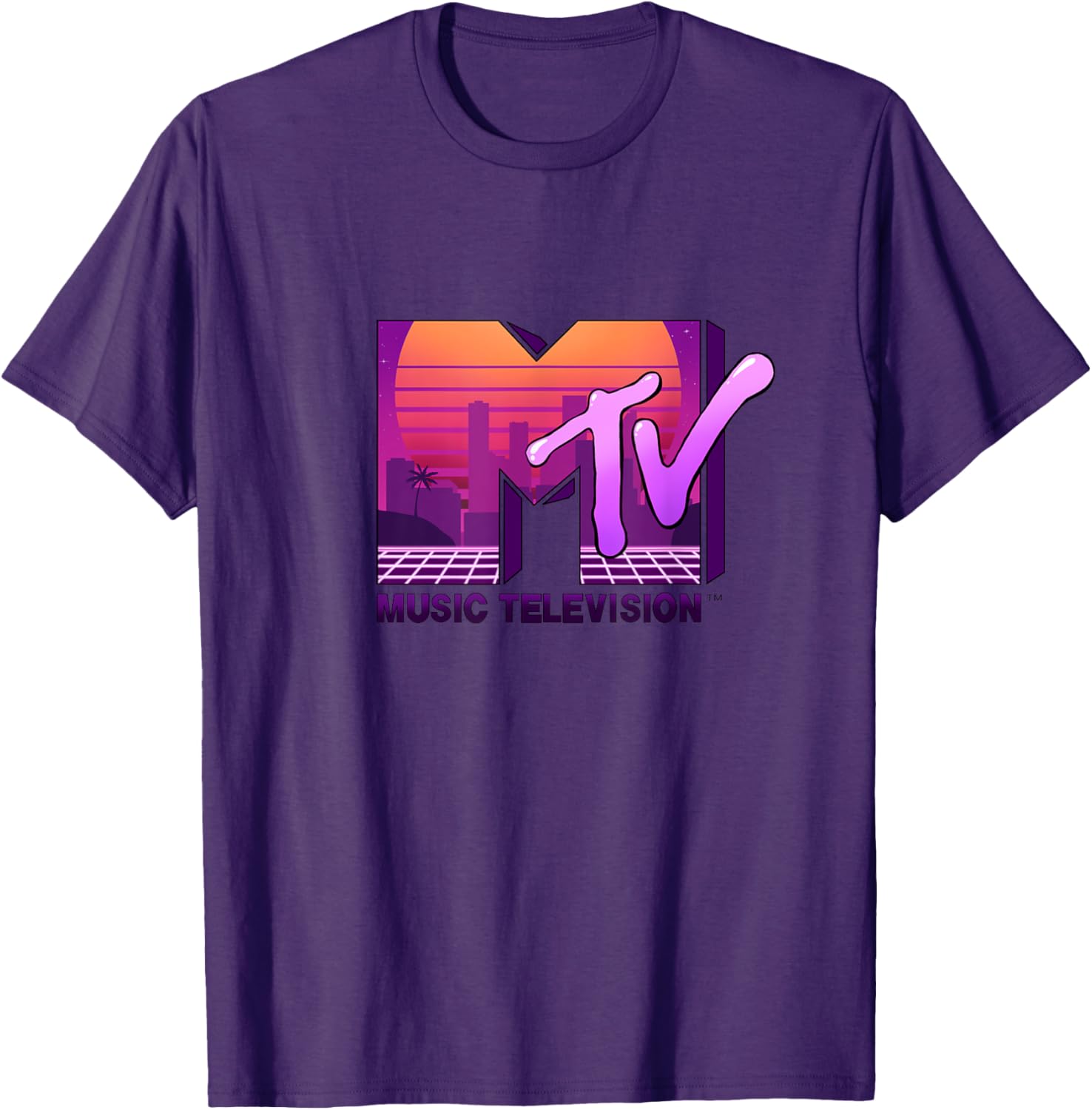Mademark x MTV Sunset Skyline T-Shirt - Official MTV Logo Design - 8