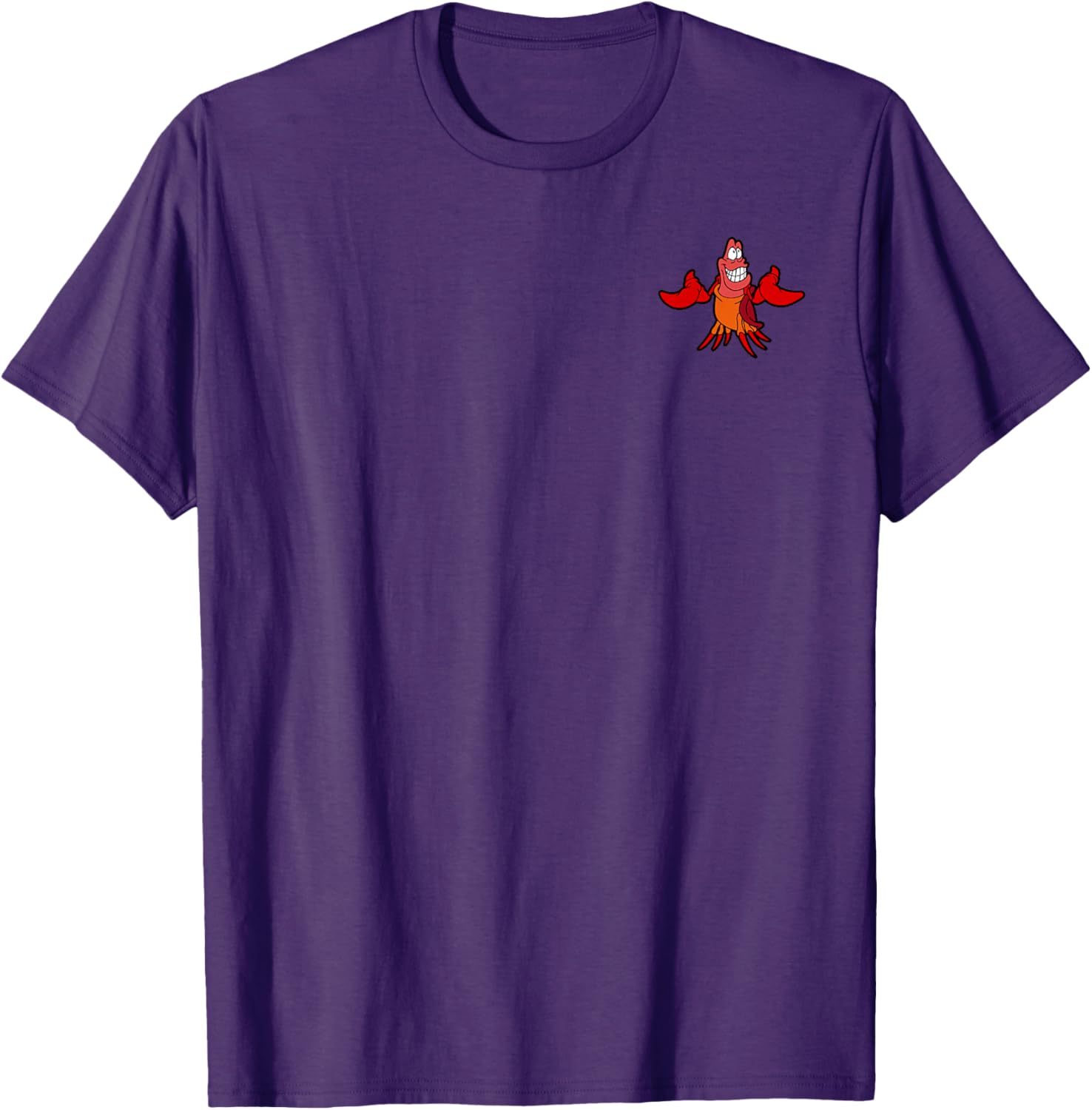 Disney The Little Mermaid Sebastian Crab Pocket Icon T-Shirt for Fun Style - 3