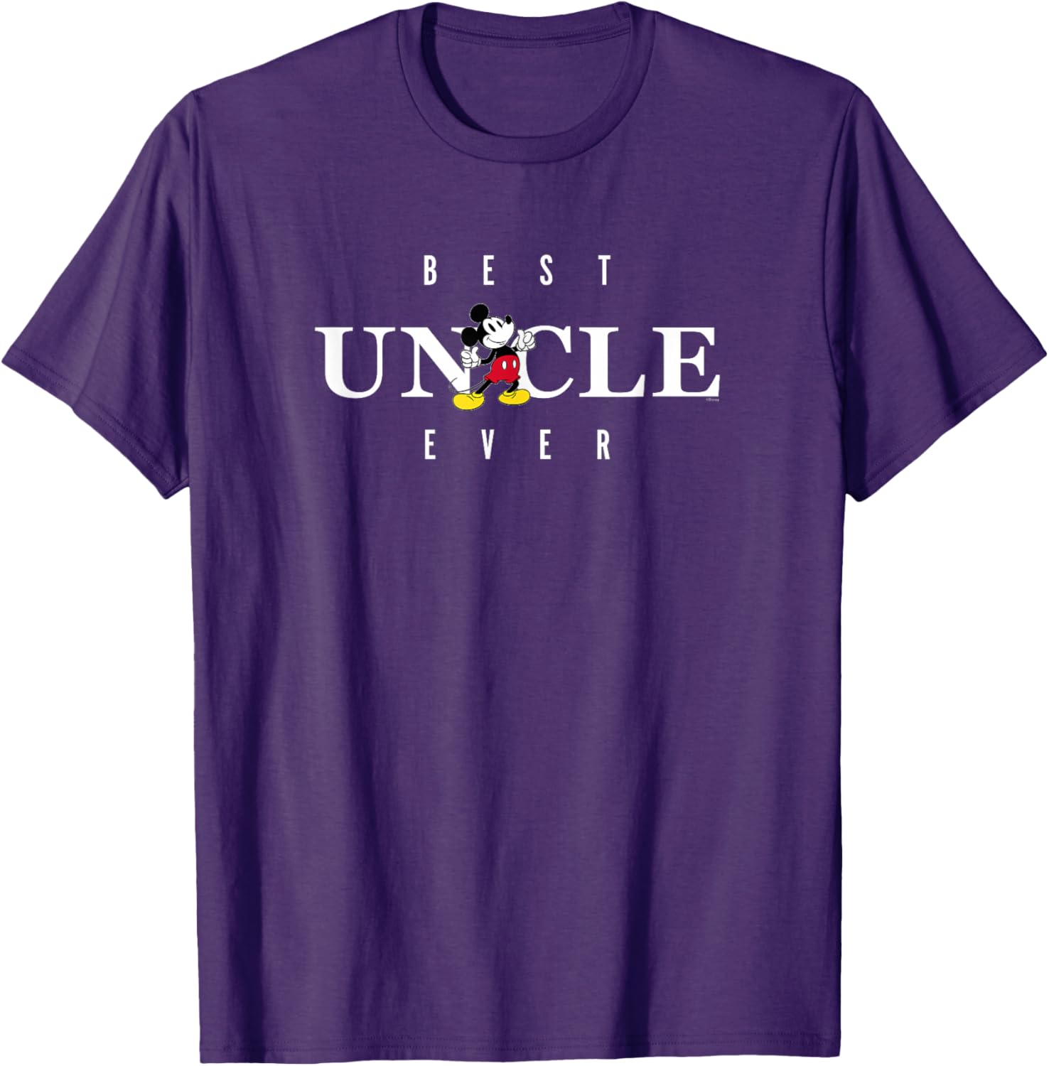 Disney Mickey Mouse Best Uncle Ever T-Shirt for Father's Day Gifts - 14