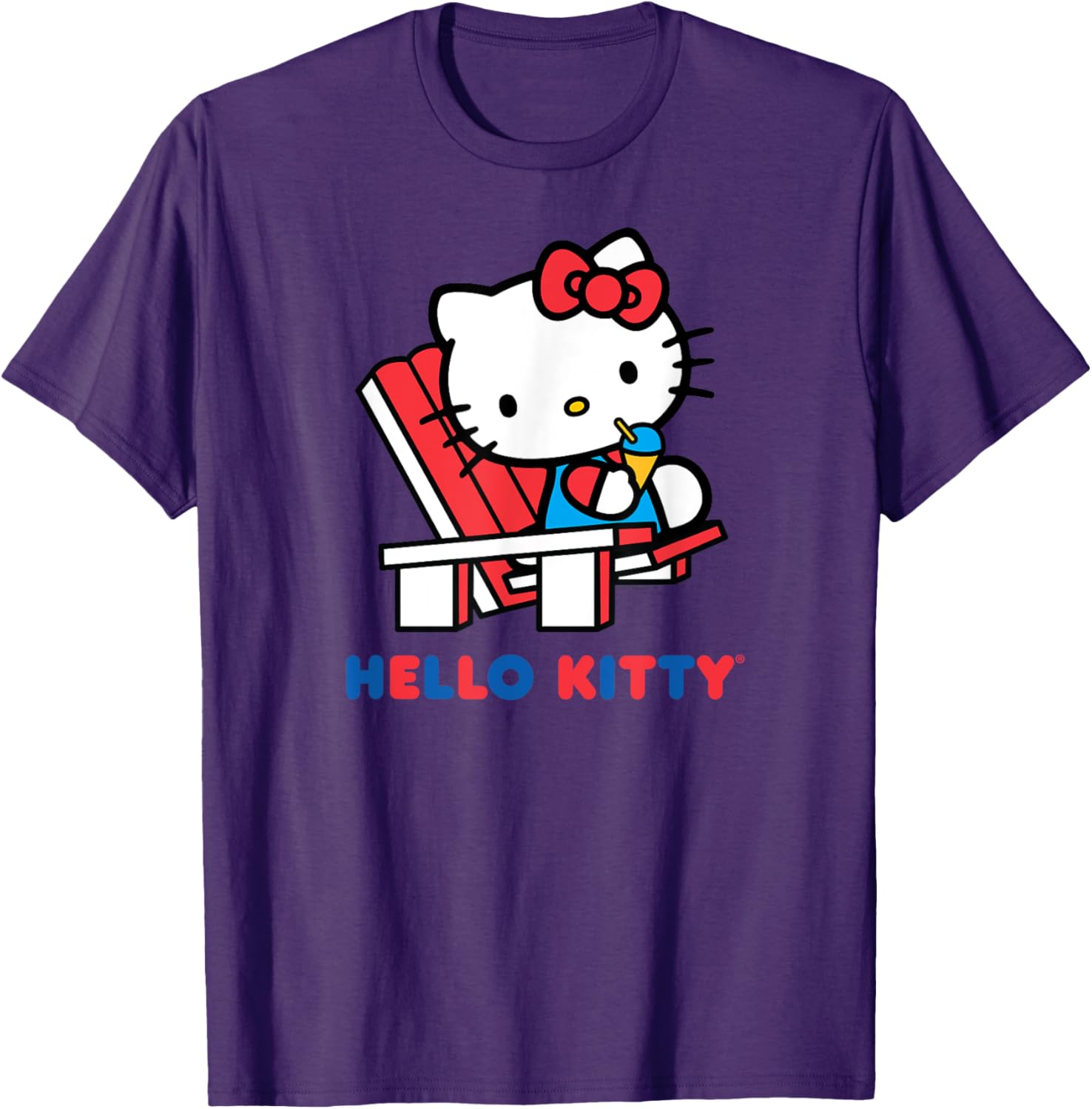 Hello Kitty Snow Cone Summer T-Shirt for Men, Women, Girls, and Kids - 14
