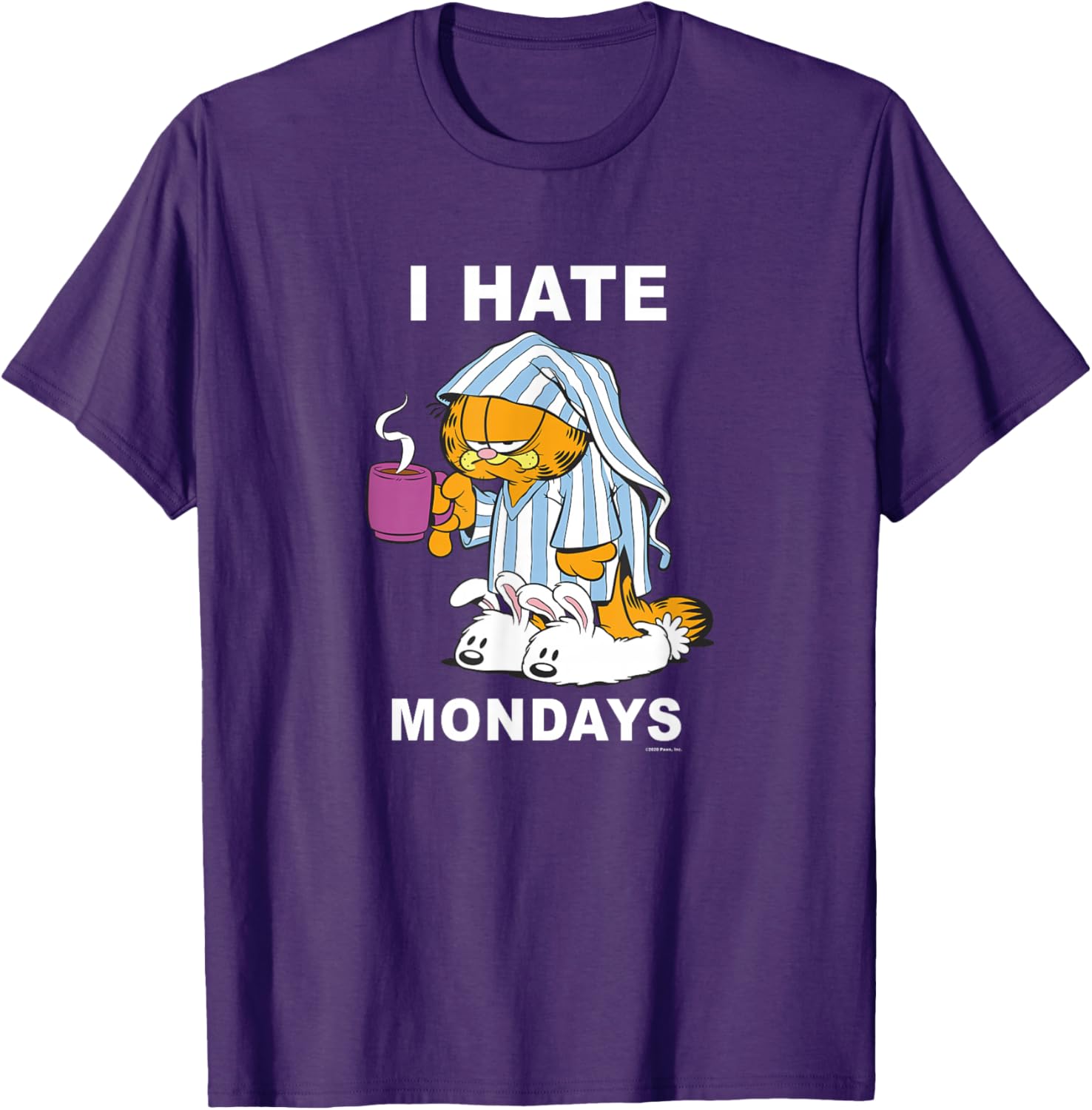 Garfield I Hate Mondays Coffee T-Shirt for Cat Lovers and Fans - 1