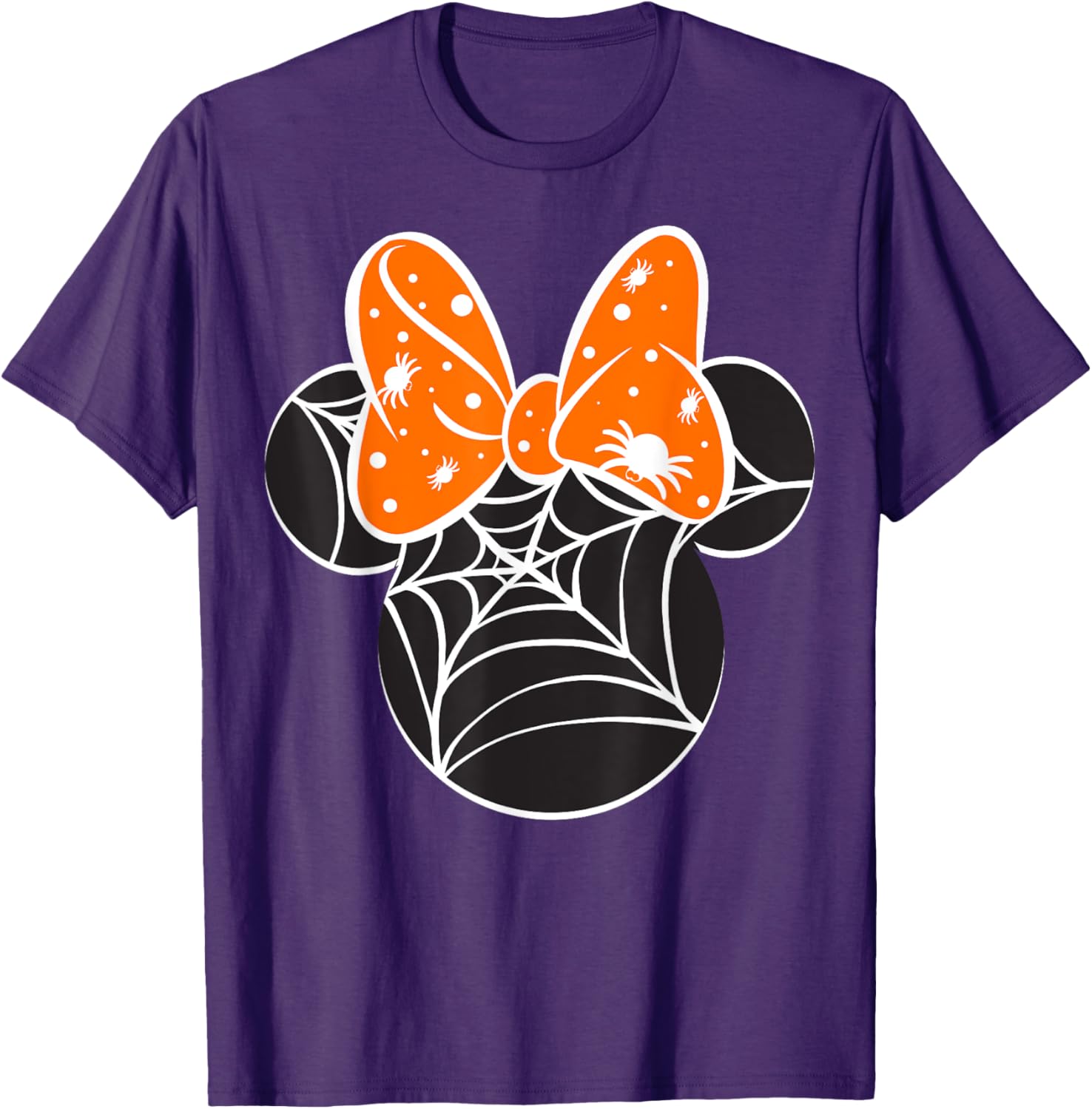 Disney Mickey and Friends Halloween Minnie Spider Web Logo T-Shirt - 14