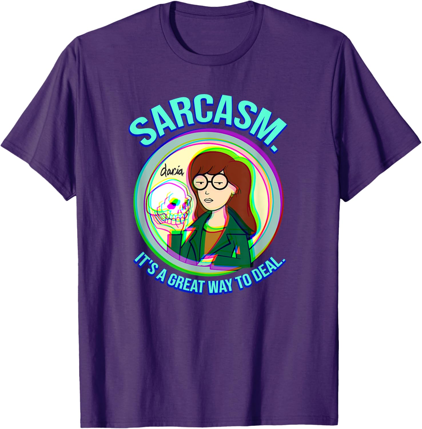 Mademark x Daria Sarcasm Graphic Tee for Casual Style and Humor - 6