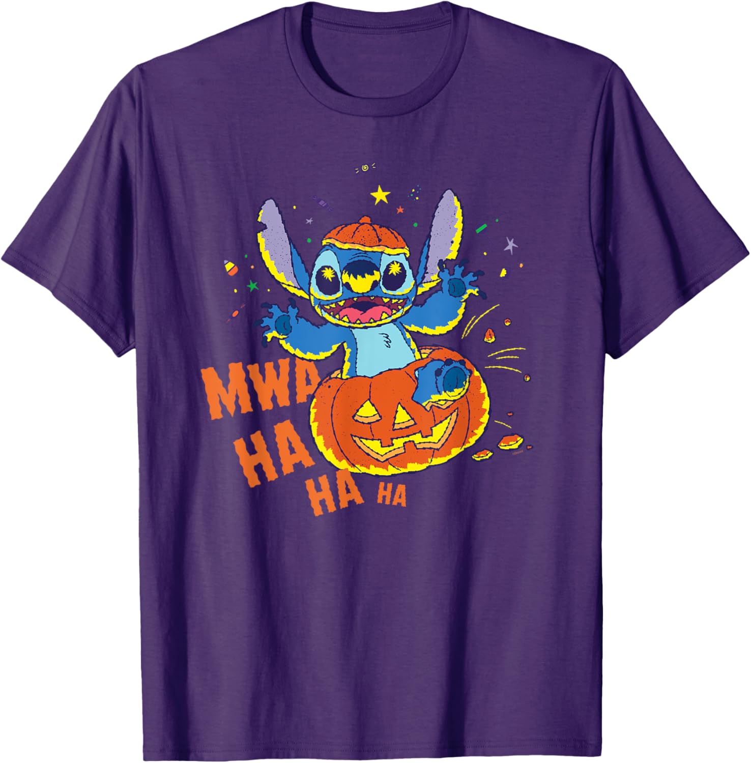 Disney Stitch Jack-o’-Lantern Surprise Halloween T-Shirt for Fun Celebrations - 23