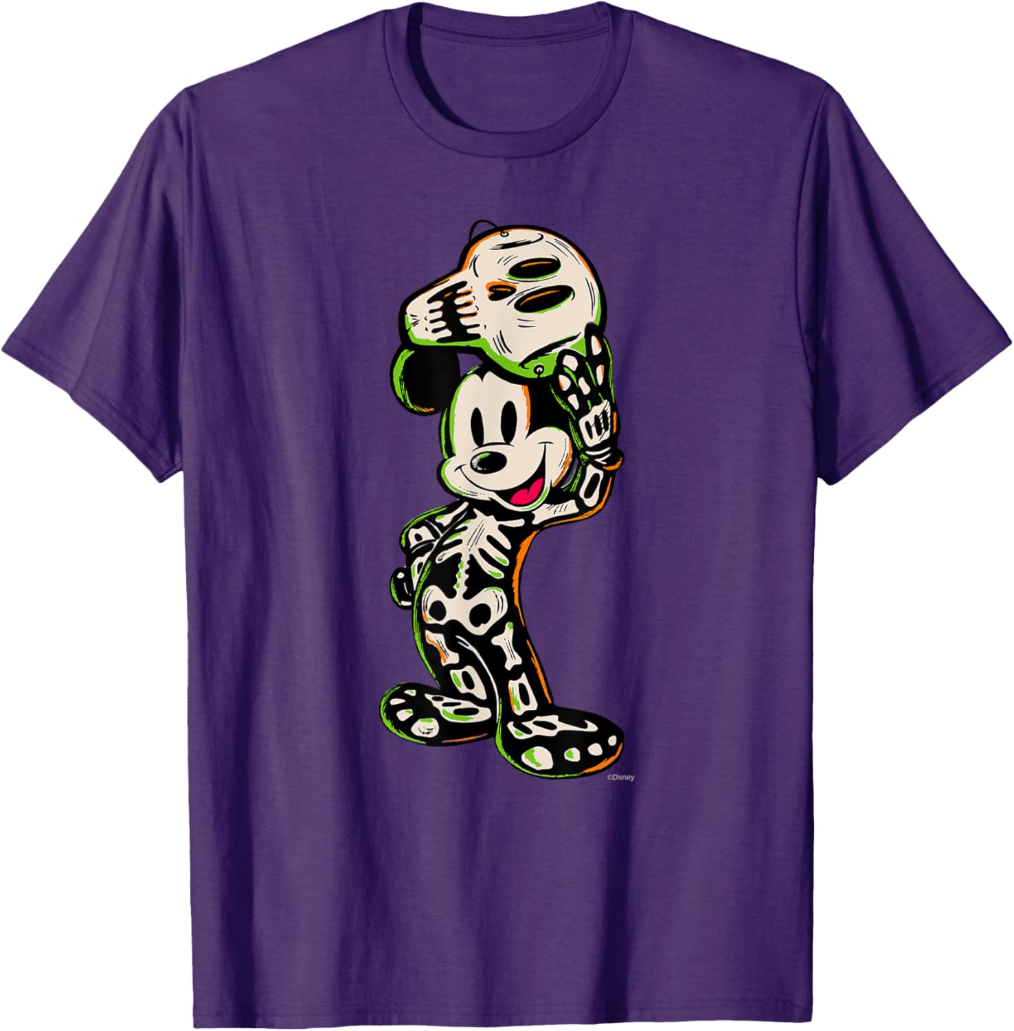 Disney 100 Mickey Mouse Halloween Skeleton Costume T-Shirt for Kids - 2