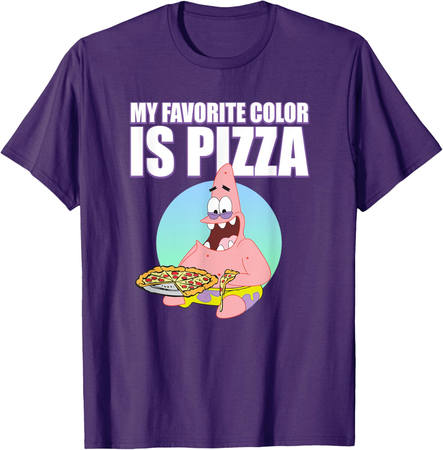 Mademark x SpongeBob SquarePants Patrick Loves Pizza T-Shirt for Fun Lovers - 4
