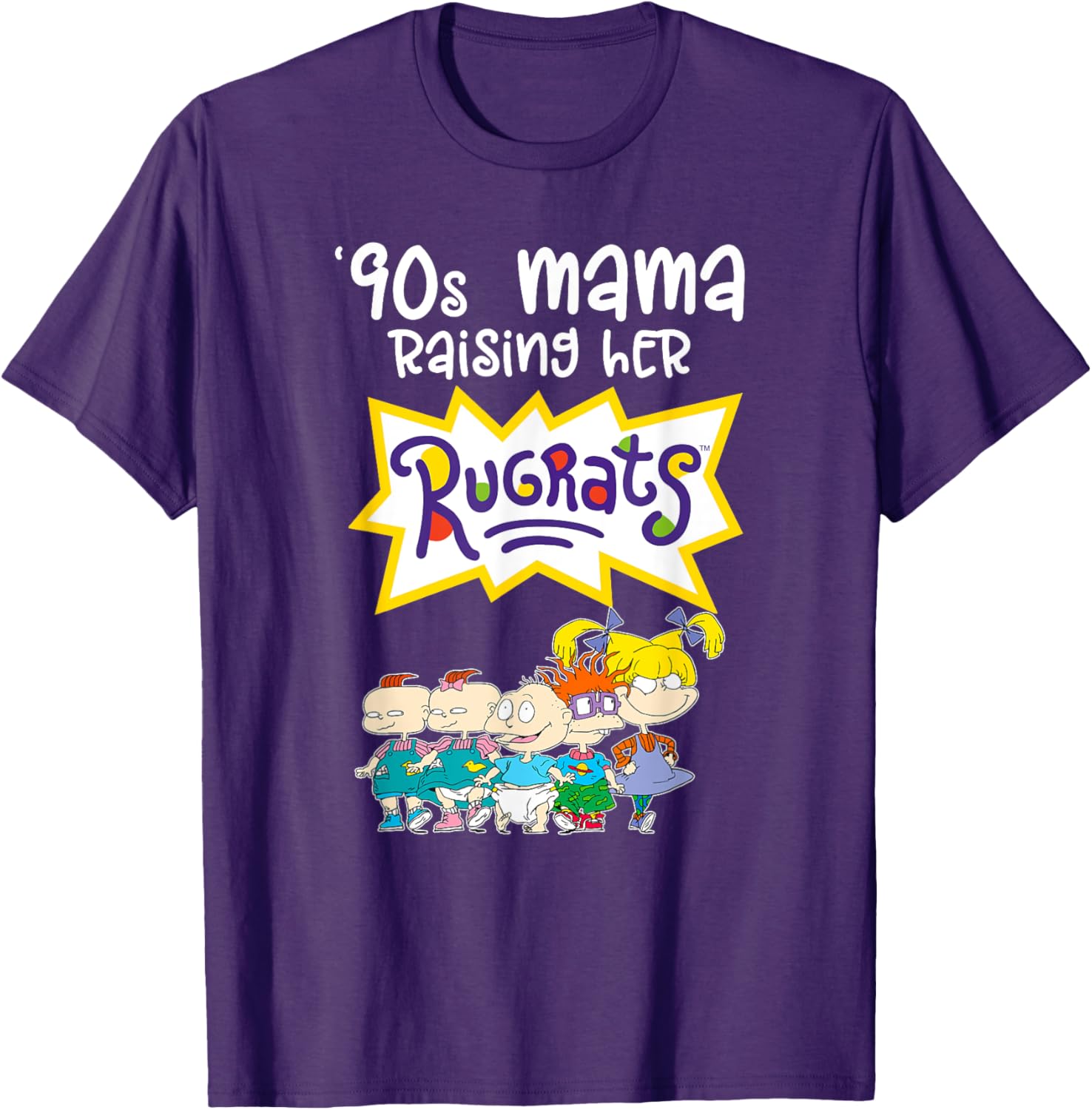 Mademark x Rugrats 90s Mama Raising Her Rugrats Full Gang T-Shirt - 4