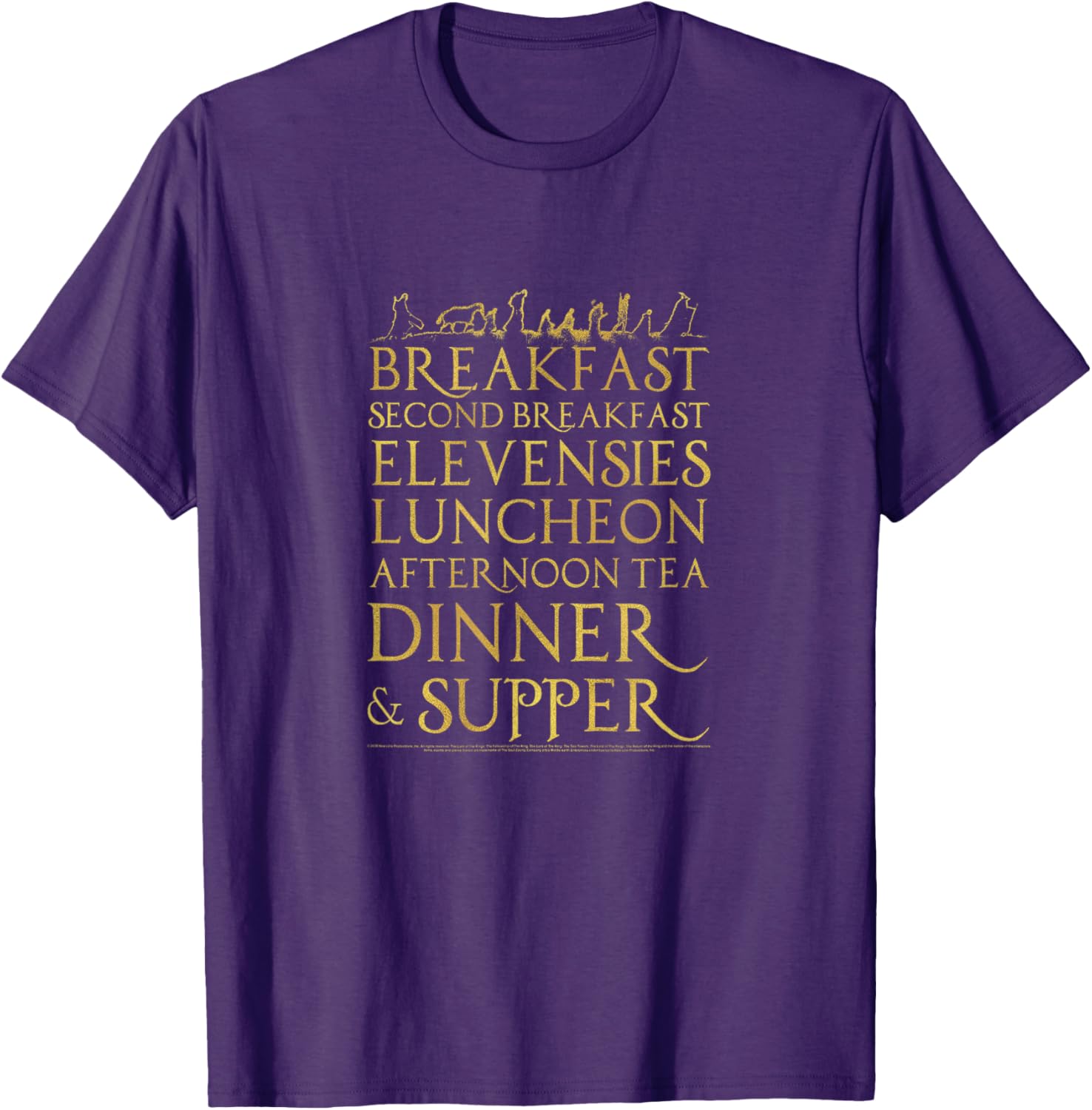 Lord of the Rings Breakfast Second Breakfast T-Shirt for Fans and Hobbits - 12