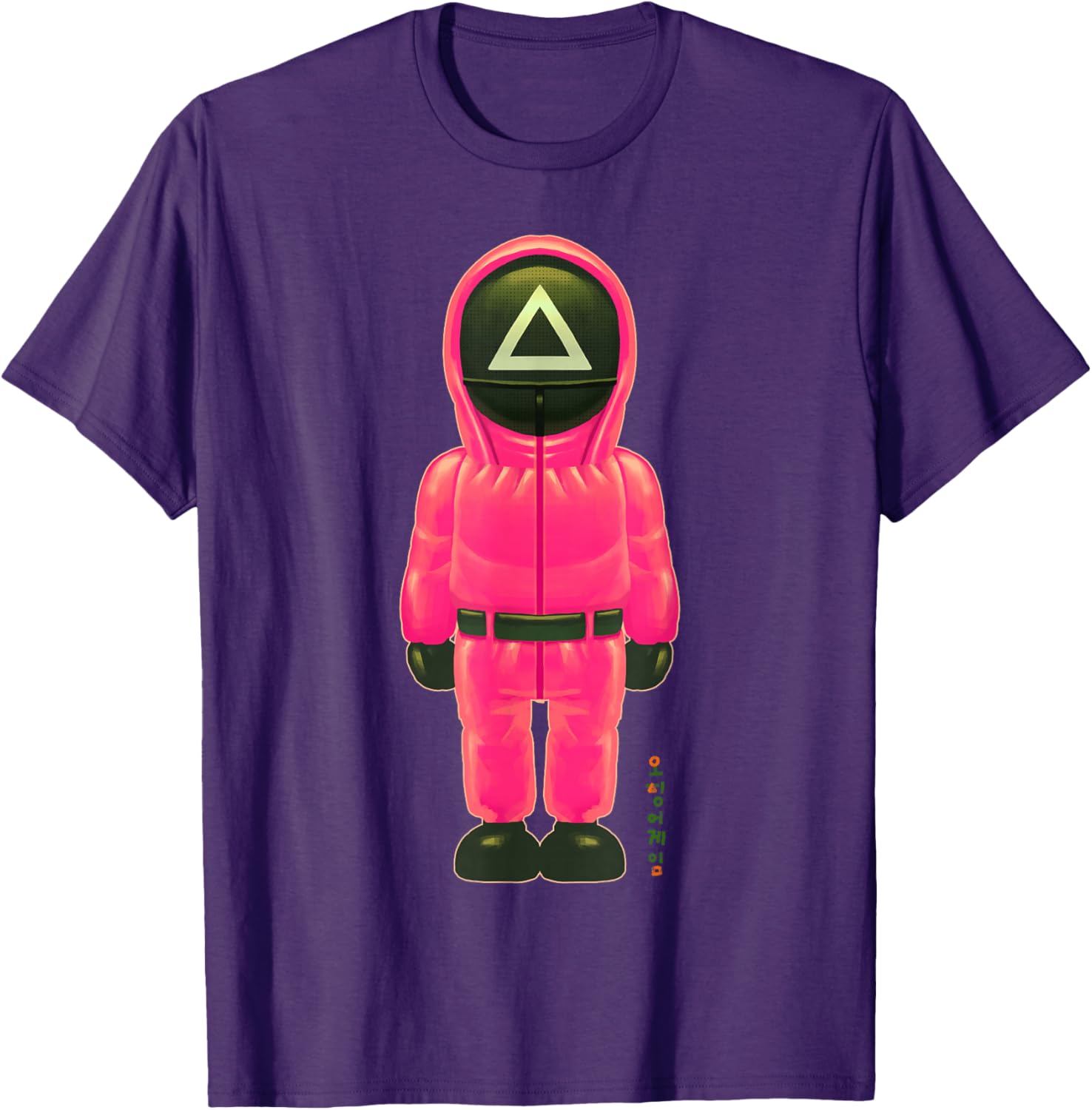 Squid Game Chibi Pink Soldier Full Body T-Shirt for Fans and Collectors - 1