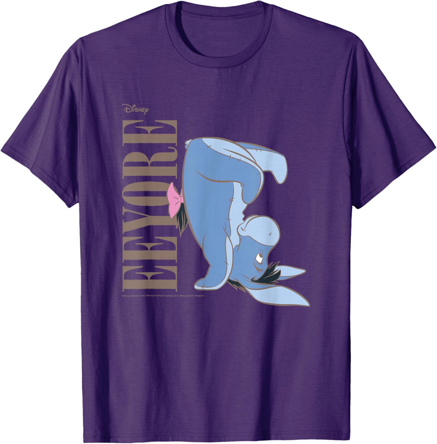Winnie The Pooh Eeyore Upside Down T-Shirt for Fun and Cozy Style - 6
