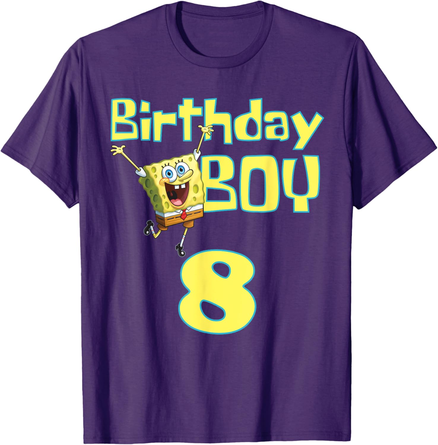 Mademark x SpongeBob SquarePants Birthday Boy 8 T-Shirt for Kids - 16