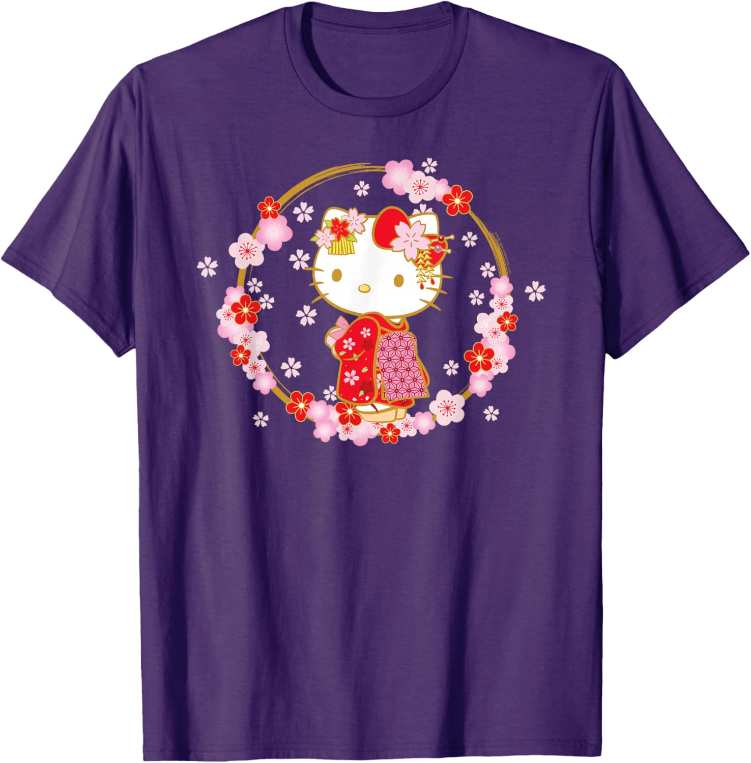 Hello Kitty Sakura Spring T-Shirt Cute Graphic Tee for Kids and Adults - 18