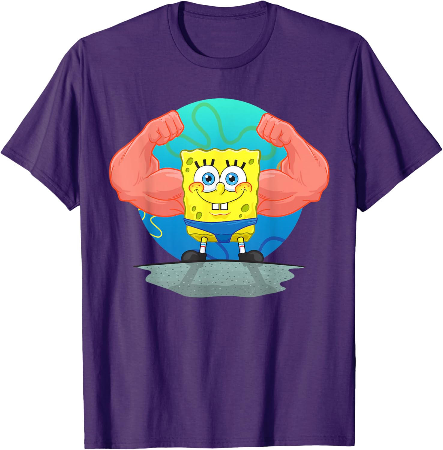 Mademark SpongeBob MuscleBob BuffPants T-Shirt for Fun Fashion Fans - 13