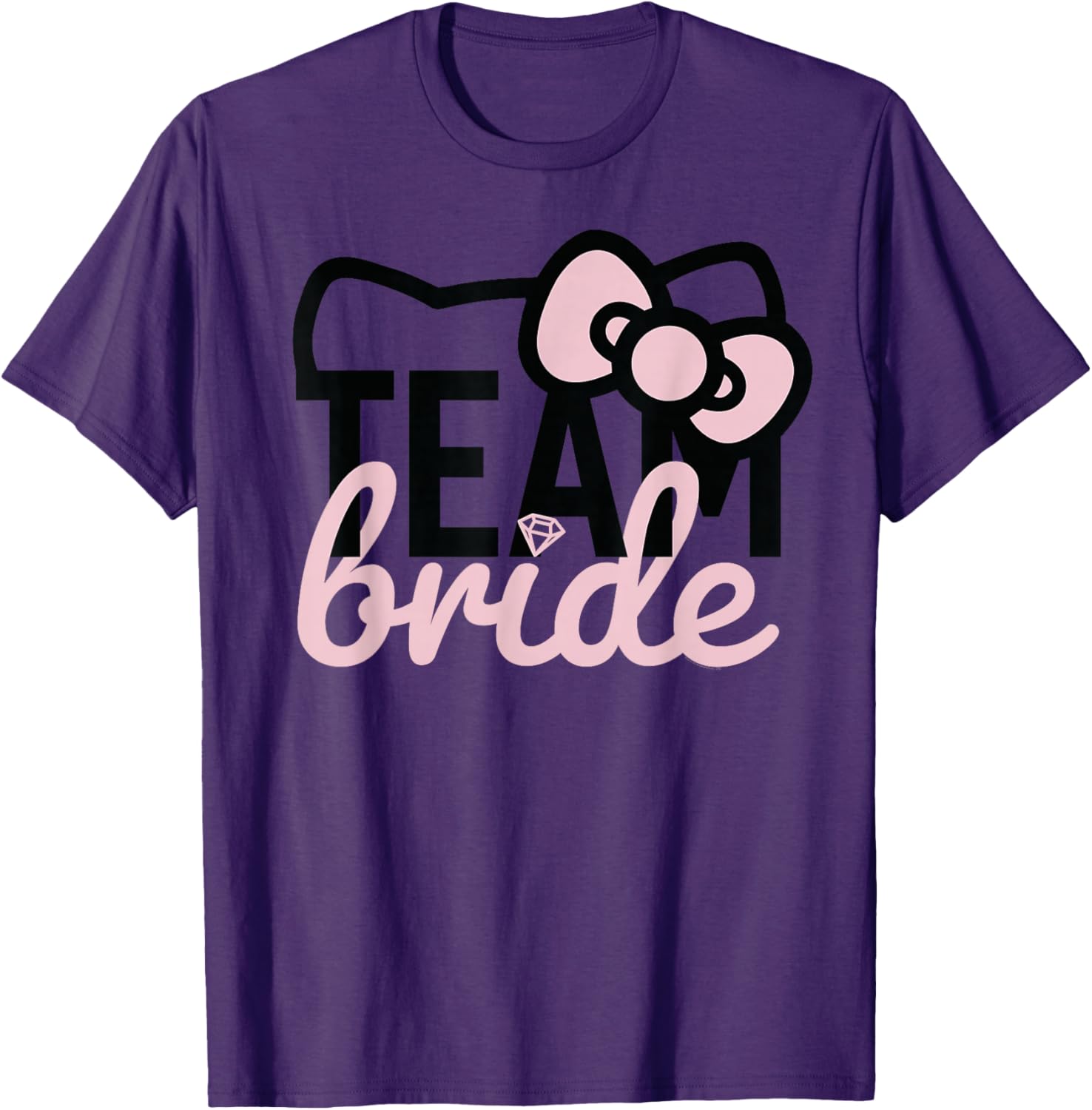 Hello Kitty Team Bride Bridesmaid T-Shirt for Fun Bridal Parties - 18