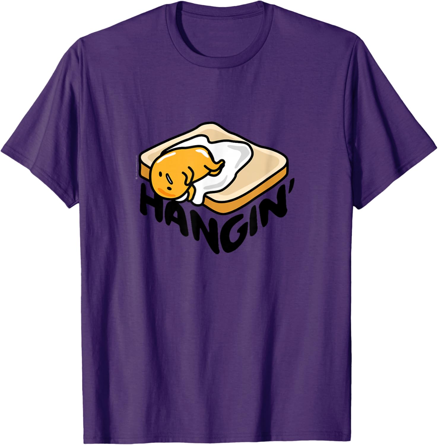 Gudetama Lazy Egg Hanging T-Shirt Cute Japanese Apparel for Fans - 1