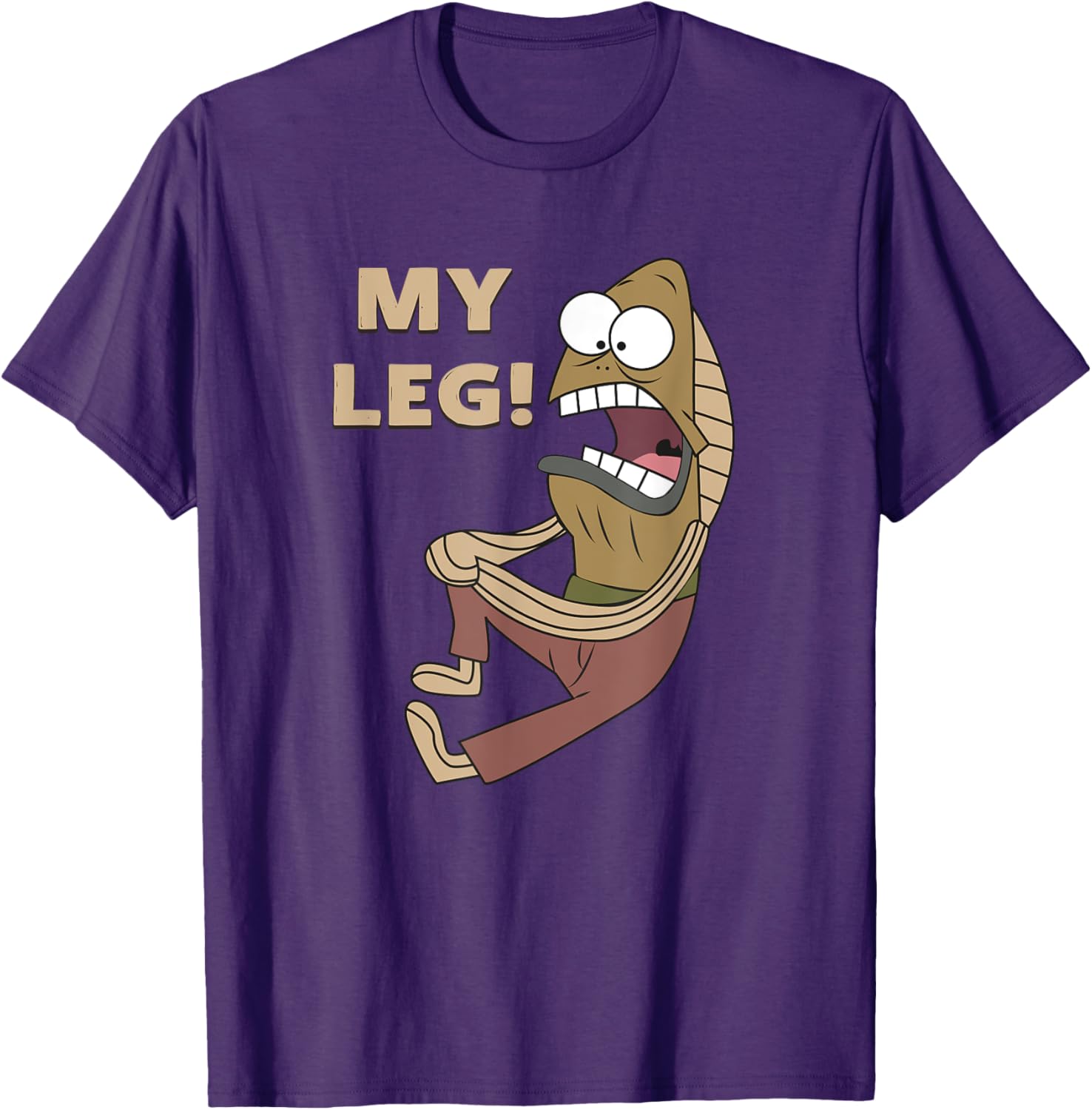 Mademark Fred the Fish My Leg T-Shirt SpongeBob SquarePants Apparel - 15