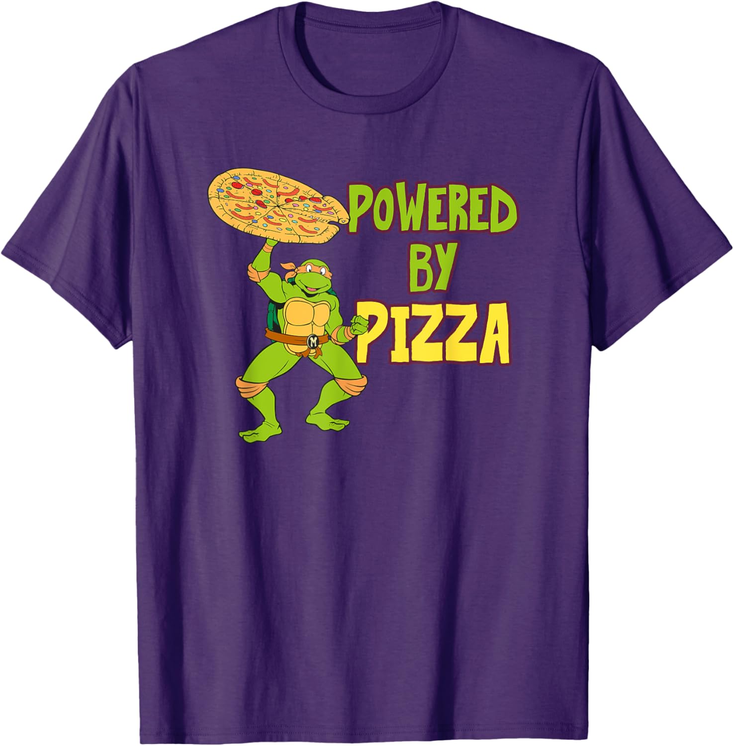 Mademark TMNT Michelangelo Pizza Power T-Shirt - Fun Ninja Turtle Gear - 1