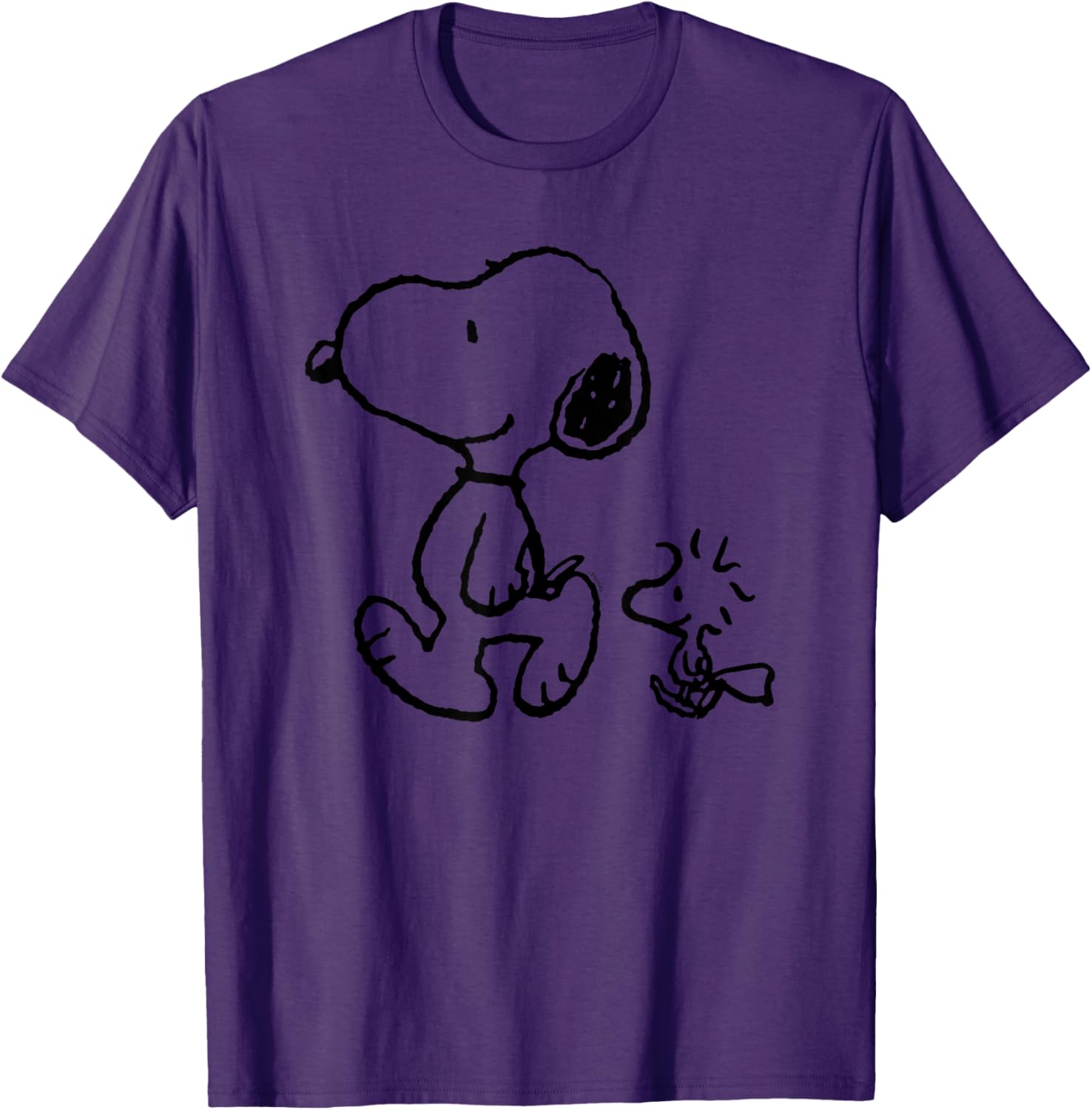 Snoopy Woodstock Walk T-Shirt Fun Peanuts Graphic Tee for Fans - 4