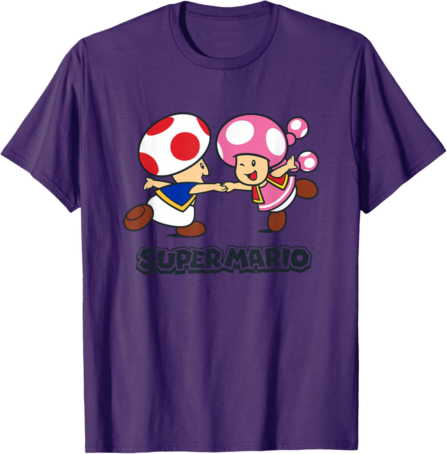 Super Mario Bros Happy Toads Classic Nintendo Duo T-Shirt for Fans - 25