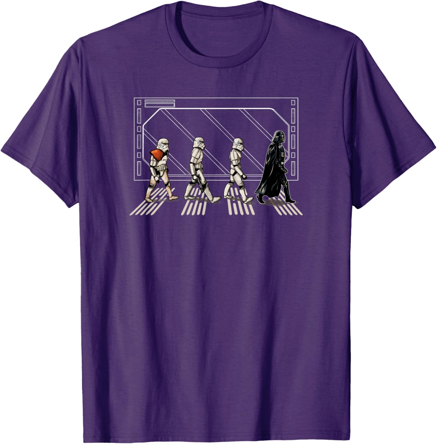 Star Wars Darth Vader and Stormtroopers Abbey Road T-Shirt for Fans - 12