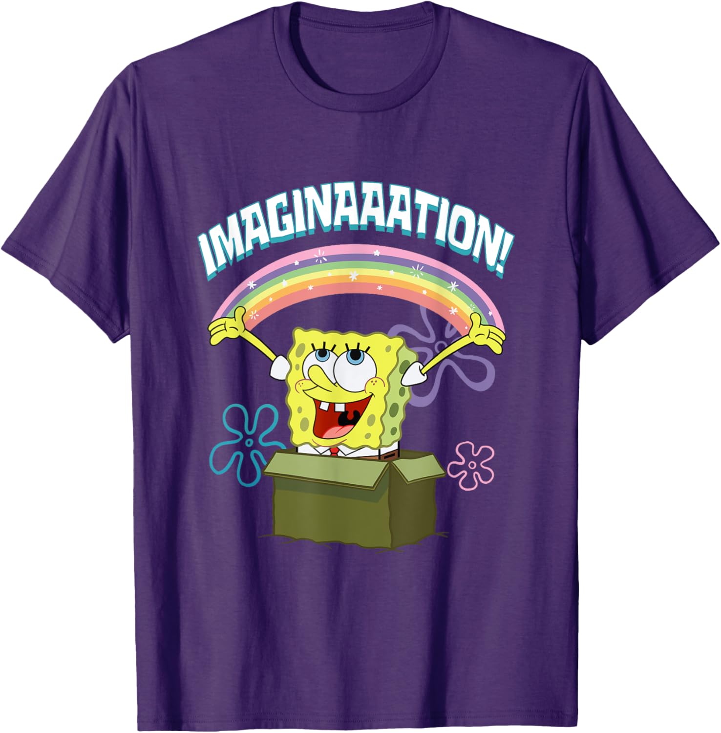 Mademark SpongeBob SquarePants Imaginaaation Box Funny T-Shirt for Fans - 6