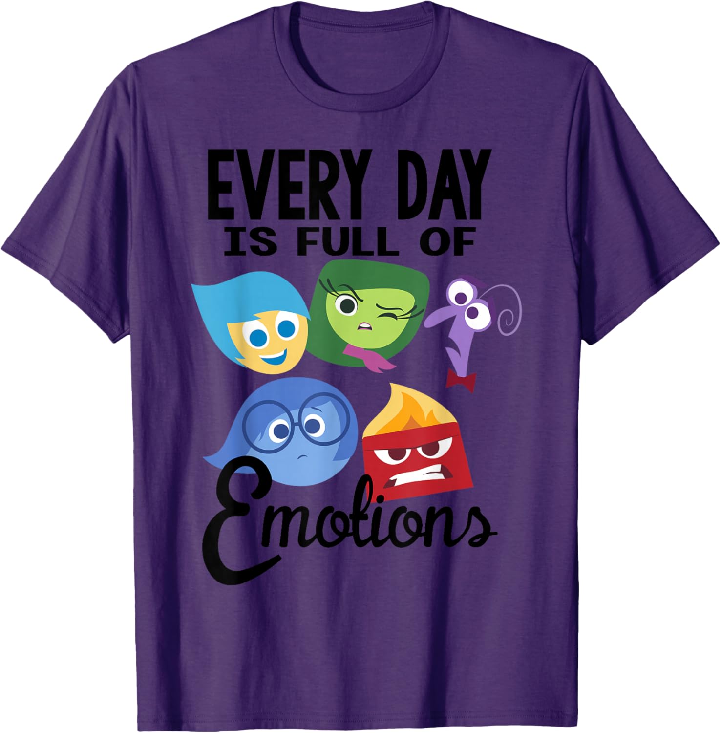 Disney Pixar Inside Out Emotions T-Shirt Fun Group Design Apparel - 12