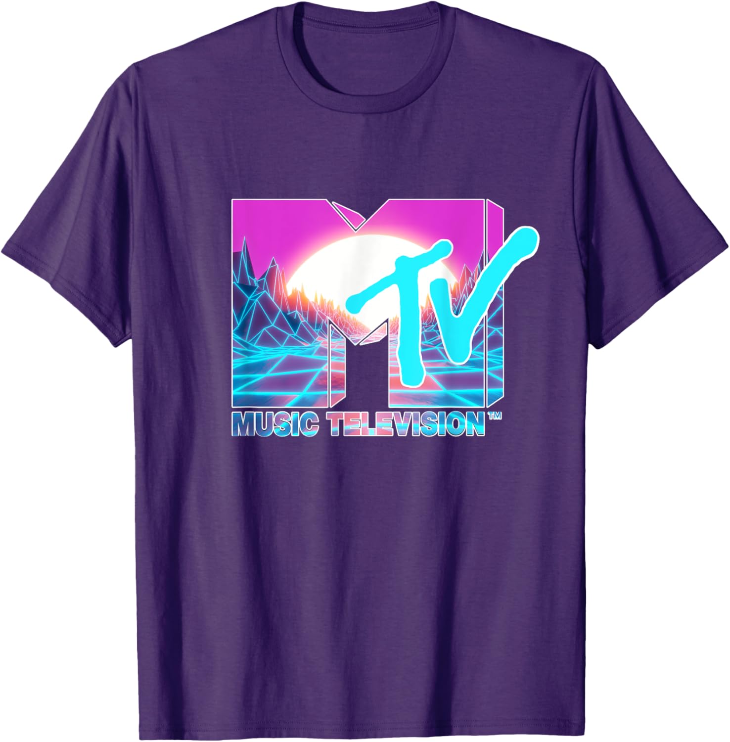 Mademark x MTV Official Logo T-Shirt with Sun and World Graphic - 17