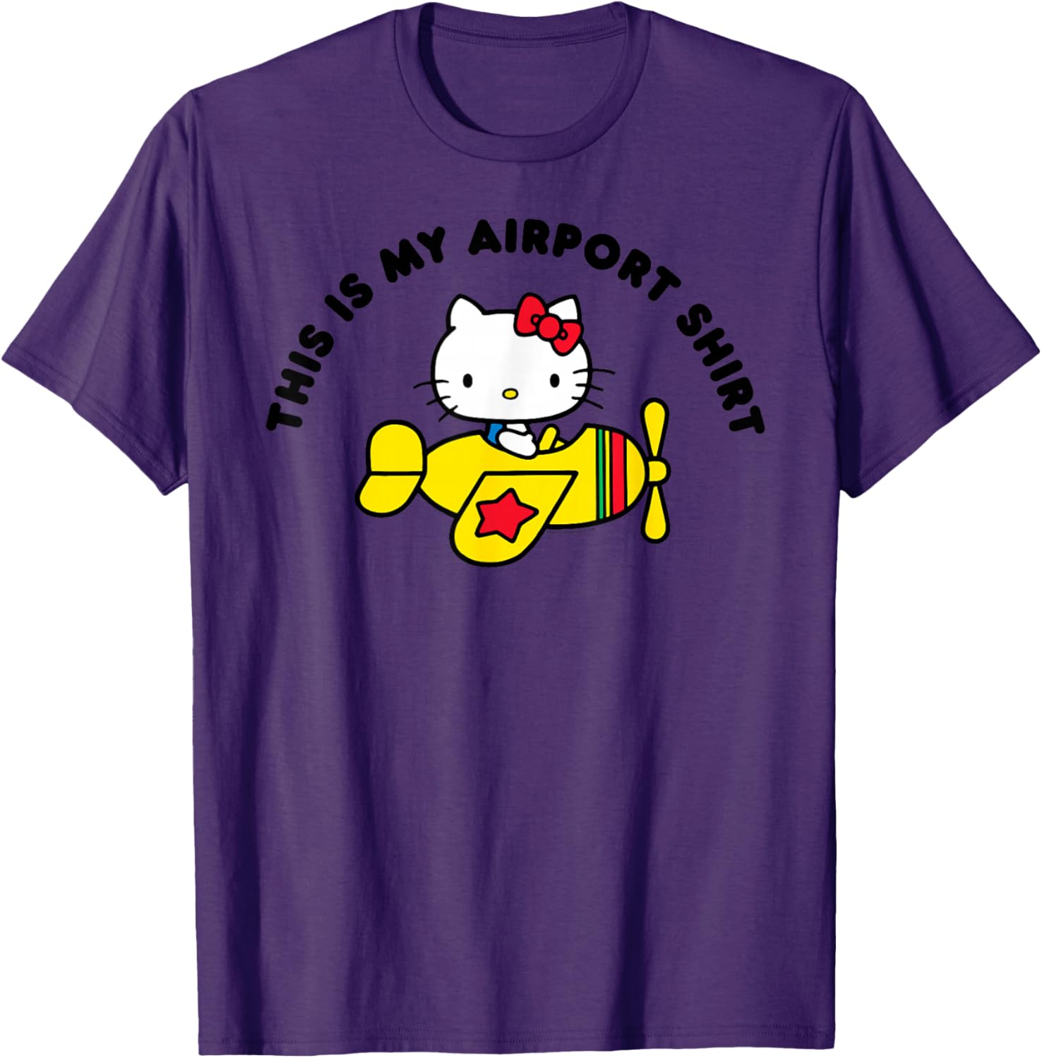 Hello Kitty Airport Tee Shirt Cute Graphic Top for Fans and Travel Lovers - 4