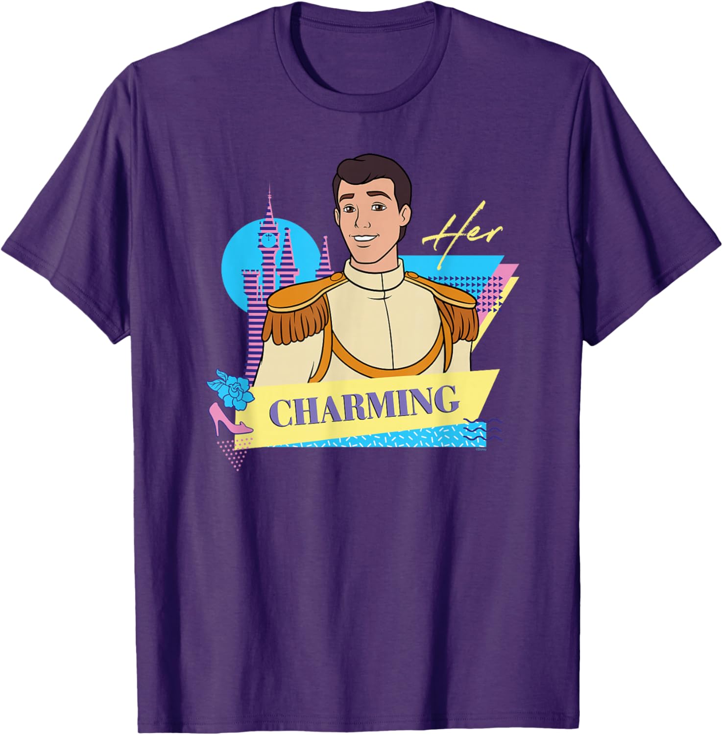 Disney Cinderella Matching T-Shirts for Couples - Her Prince Charming Style - 22