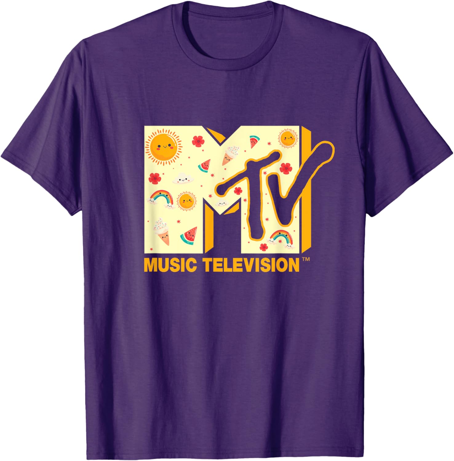 Mademark x MTV Summer T-Shirt Featuring Iconic MTV Logo for Fun Style - 5