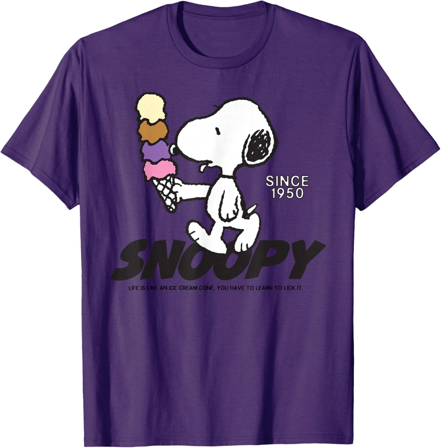 Snoopy Peanuts Ice Cream Cone T-Shirt Fun and Stylish Apparel - 15