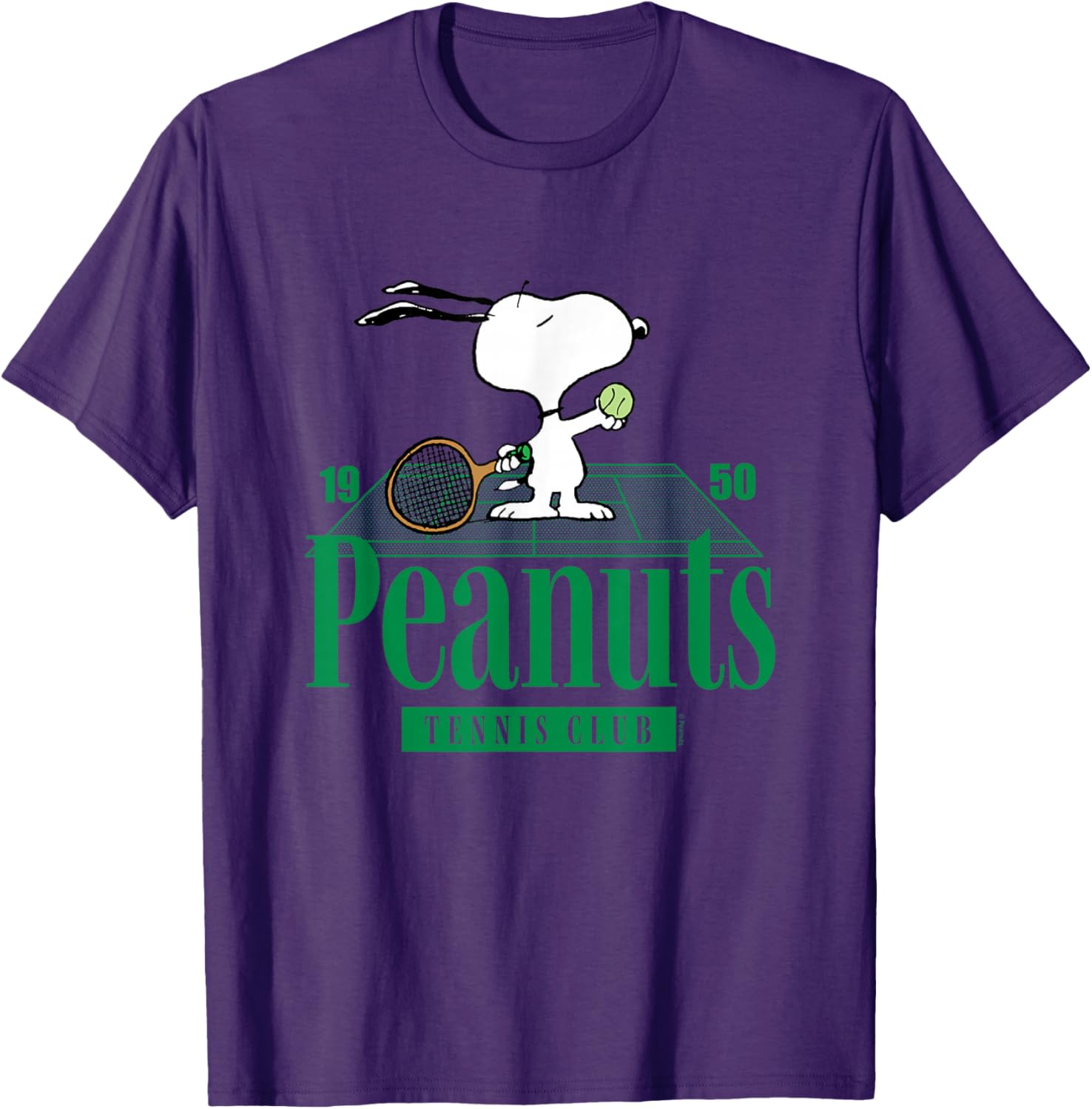 Peanuts Tennis Club T-Shirt for Fans of Classic Cartoon Style - 3