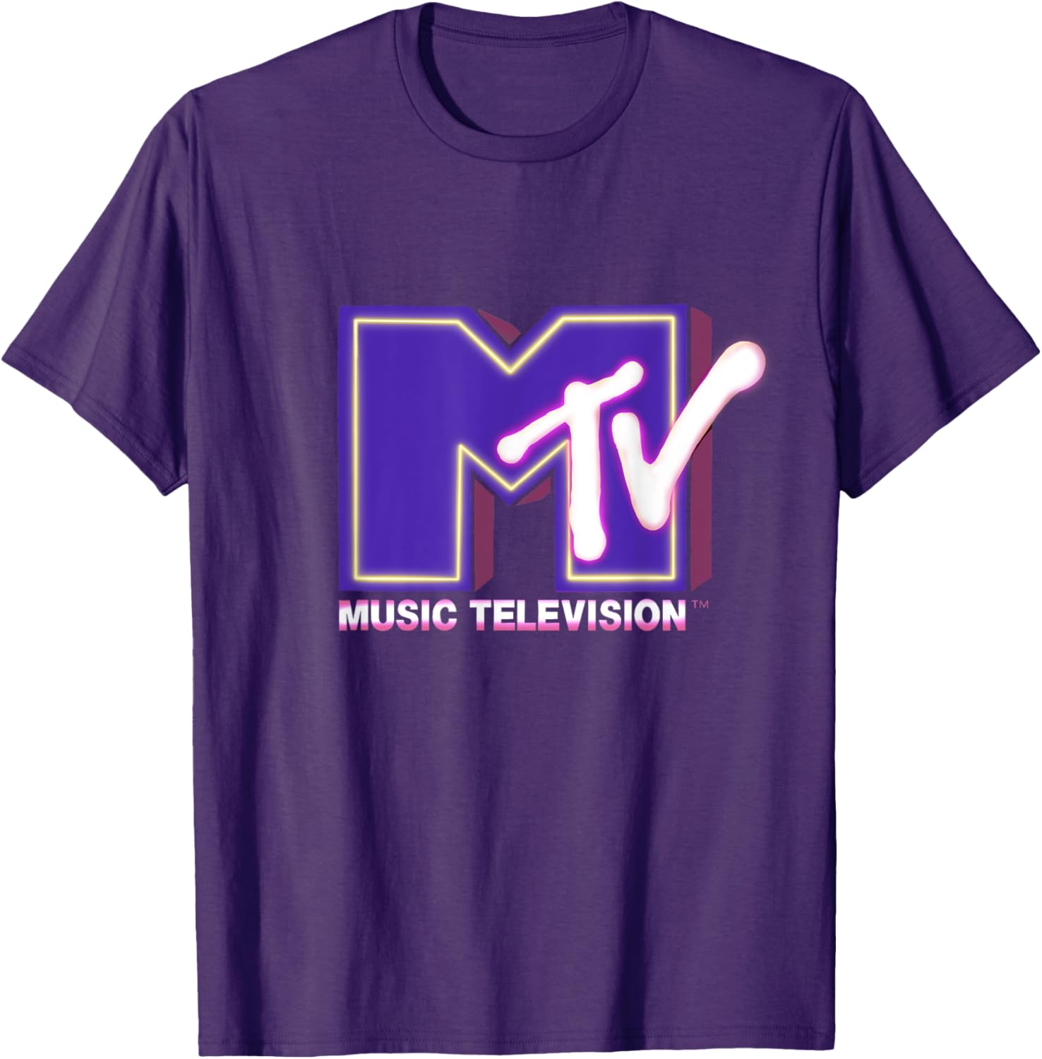Mademark x MTV Neon Light Logo T-Shirt for Funky Fashion Lovers - 1