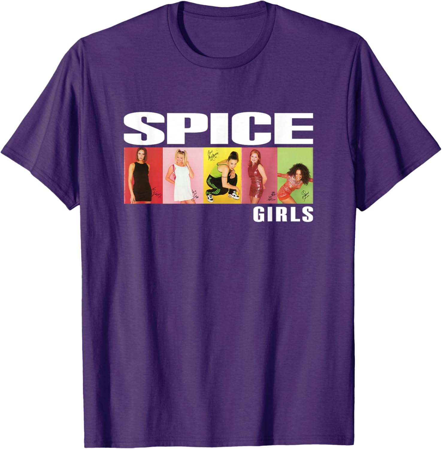 Official Spice Girls Photo Block T-Shirt for Stylish Fans - 2
