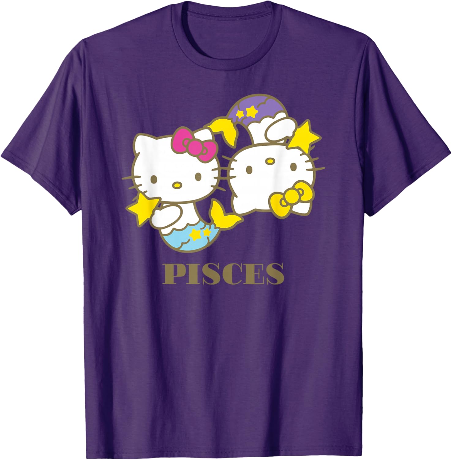 Hello Kitty Pisces T-Shirt Cute Zodiac Apparel for Women and Kids - 15
