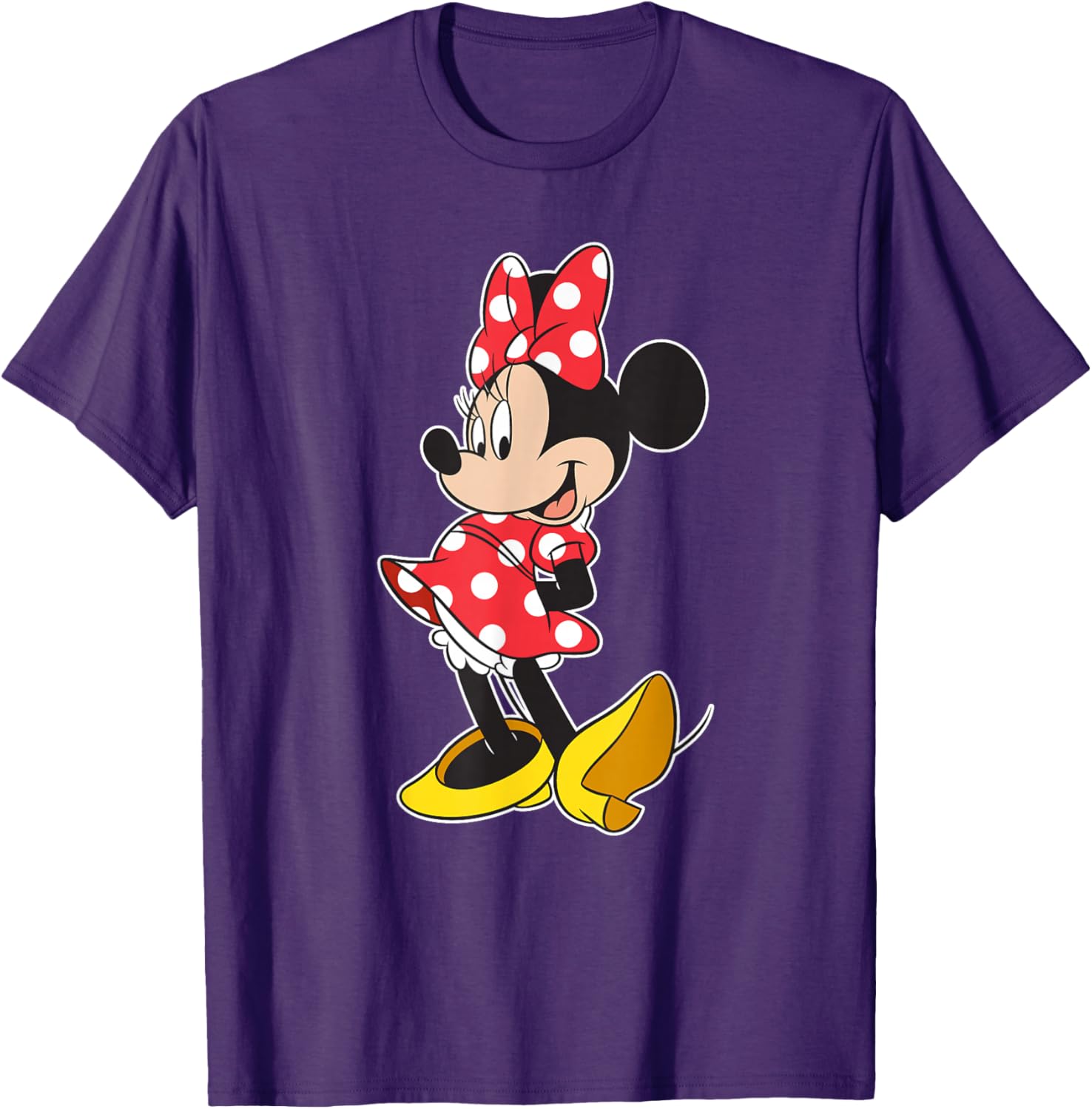 Cute Disney Minnie Mouse Classic Pose T-Shirt for Kids and Adults - 13