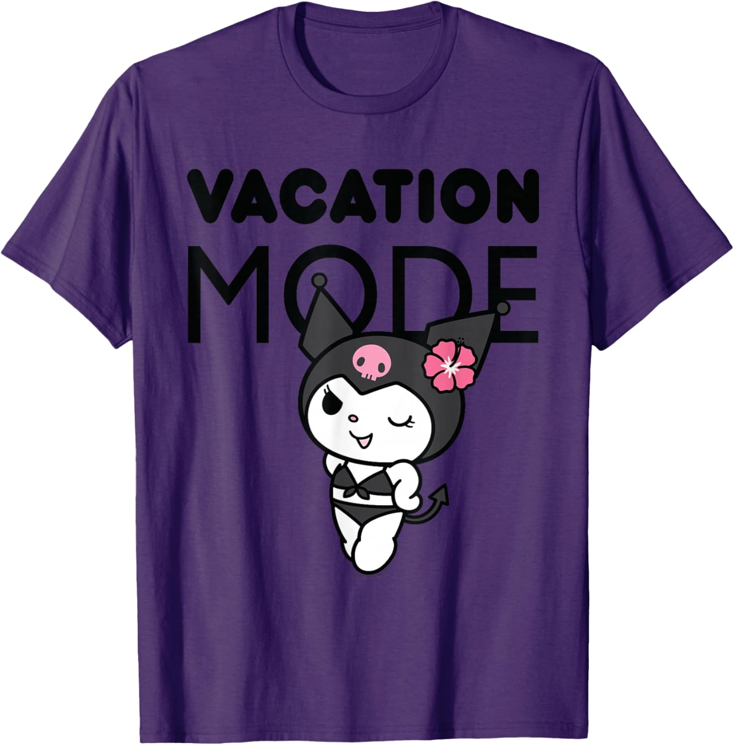 Kuromi Vacation Mode T-Shirt for Fun Summer Outfits and Casual Style - 13