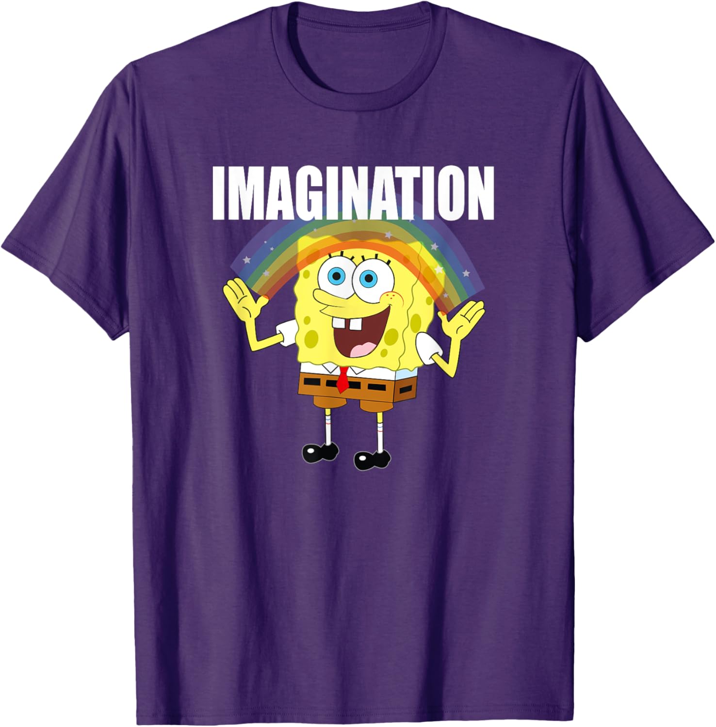 Mademark x SpongeBob SquarePants Rainbow Imagination T-Shirt for Fun Style - 7