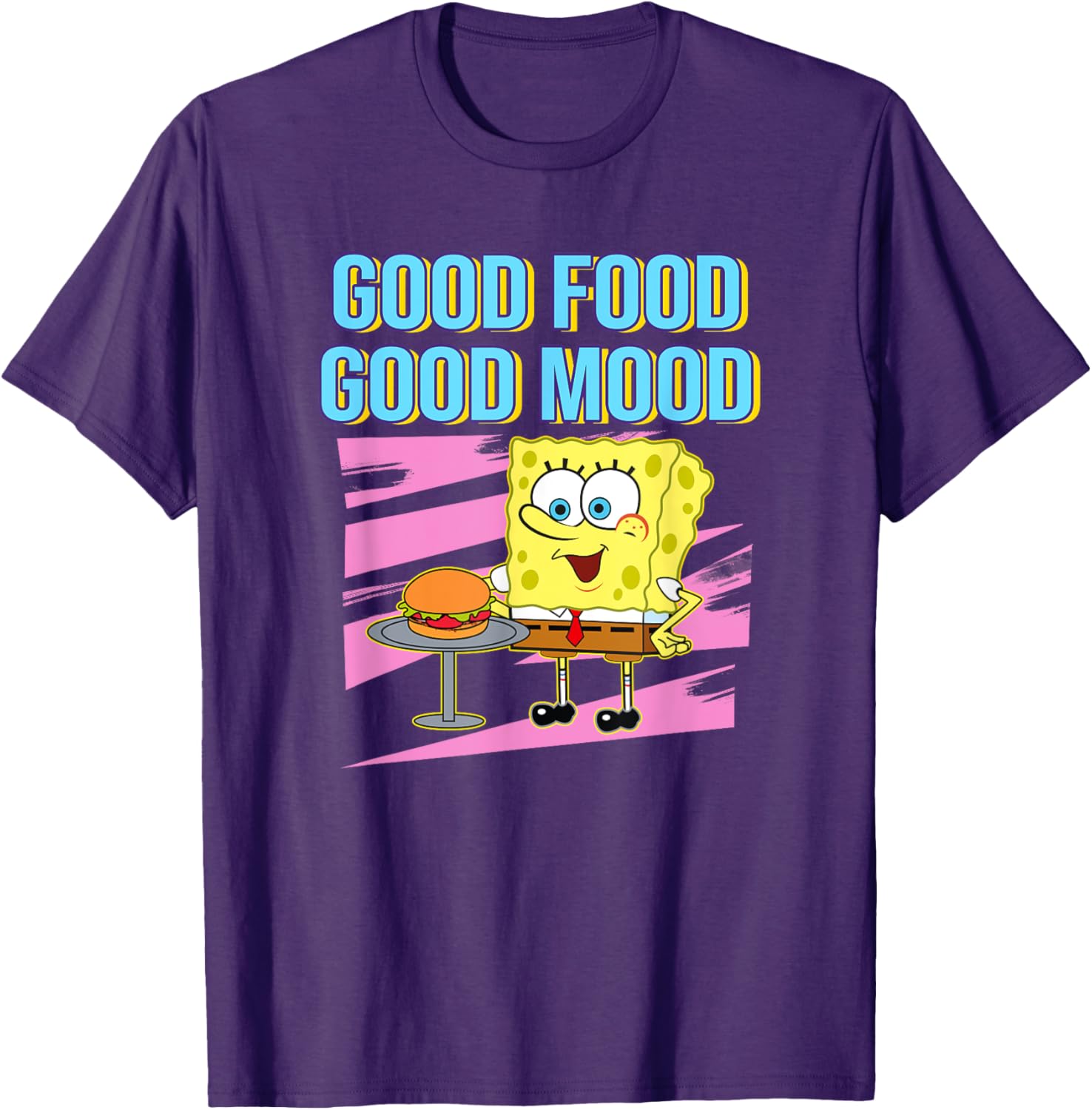 Mademark SpongeBob SquarePants Good Food Good Mood T-Shirt for Fun Style - 2