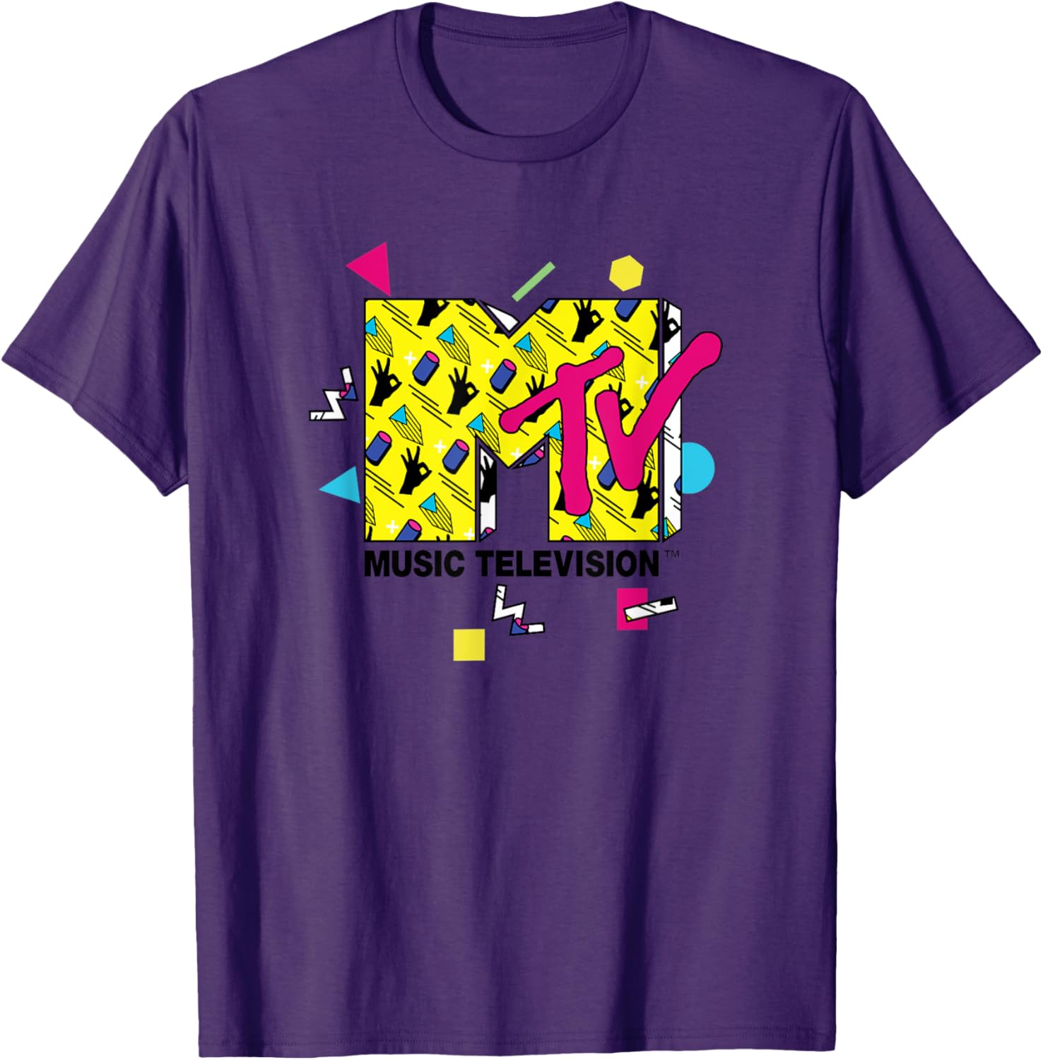 Mademark x MTV Official Logo T-Shirt with 80s 90s Party Art Design - 21