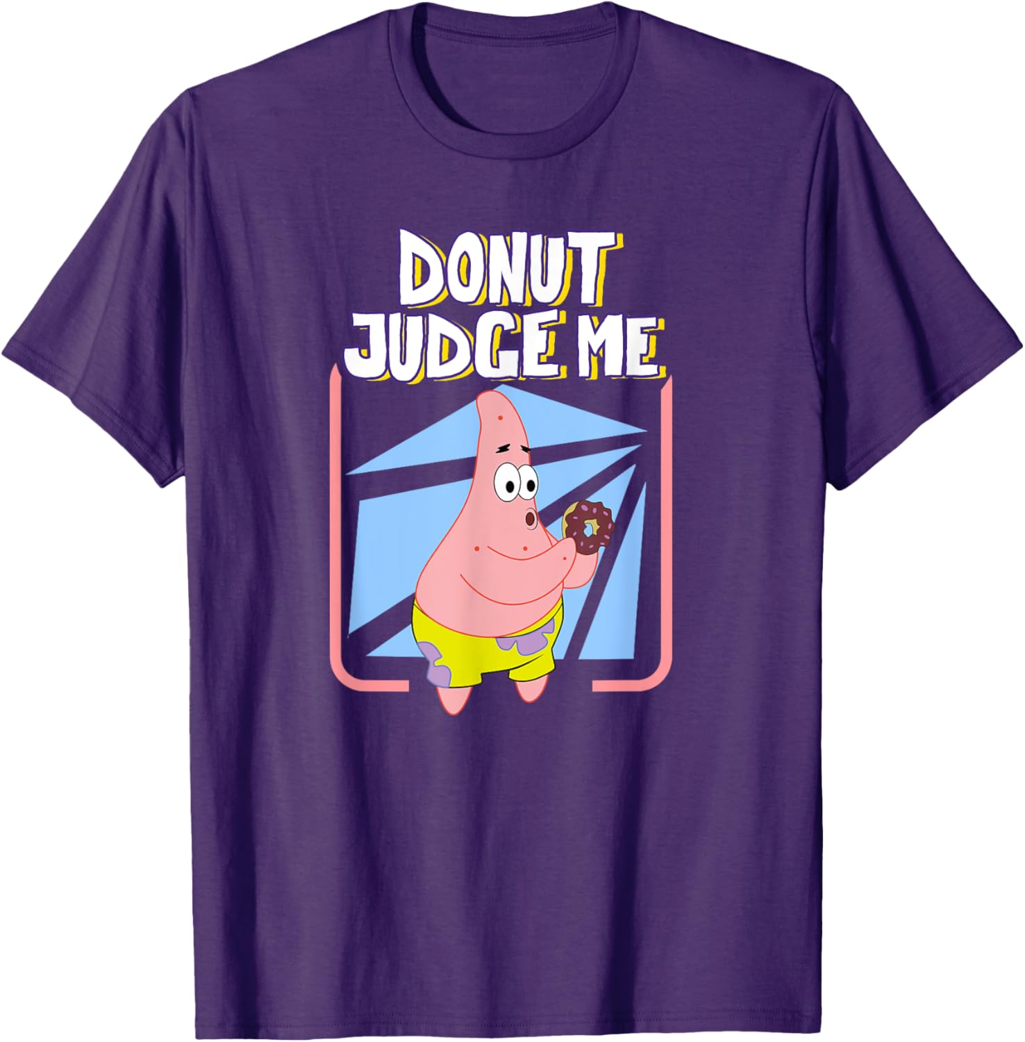 Mademark x SpongeBob SquarePants Patrick Donut Judge Me T-Shirt for Fun Fashion - 2